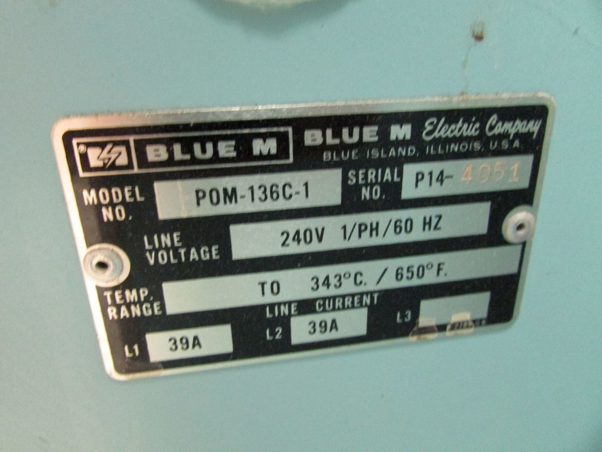Blue M POM-136C-1 Lab Oven - Image 4 of 4