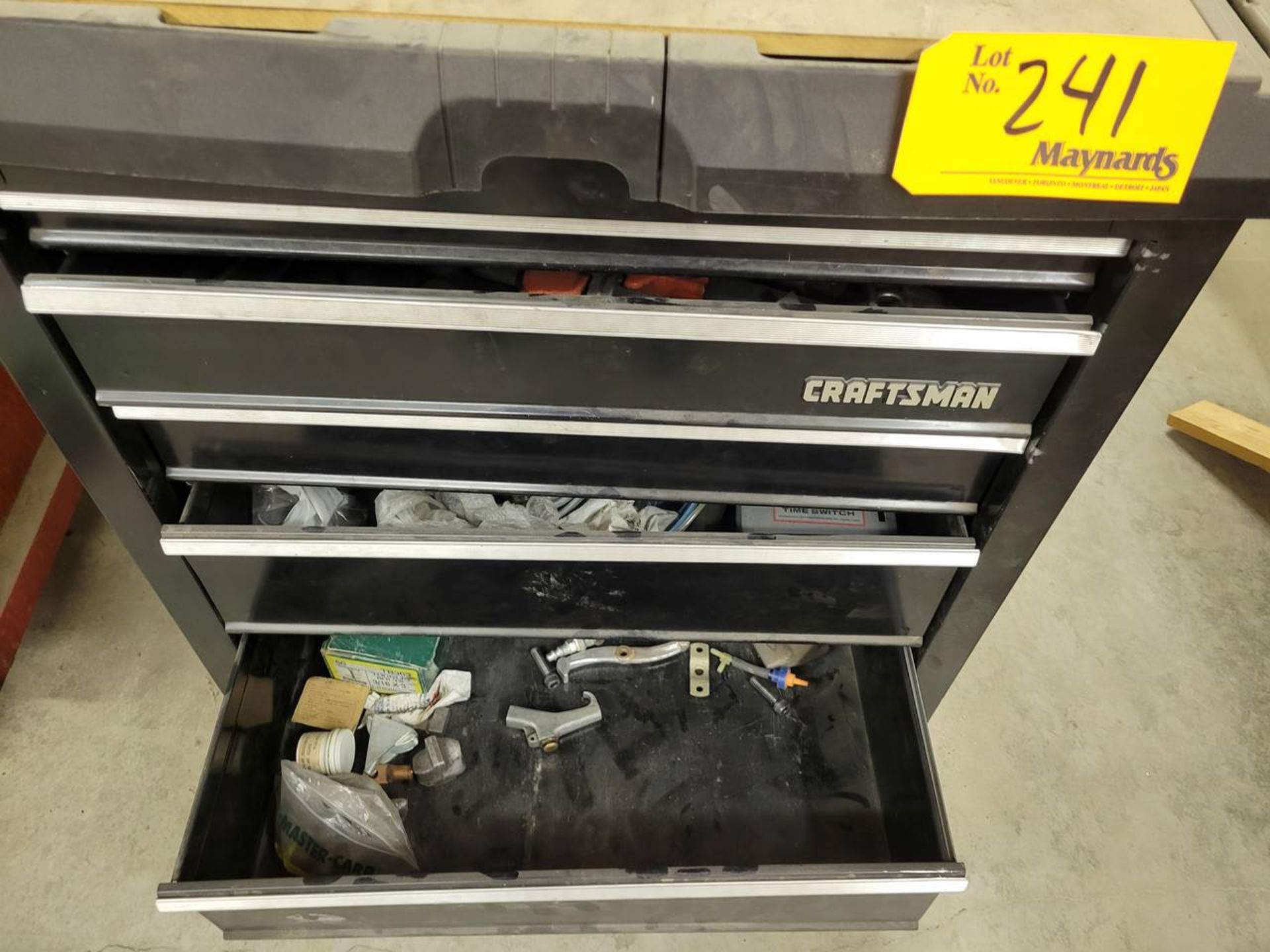 Craftsman 5dr rolling tool cabinet with contents - Image 4 of 4