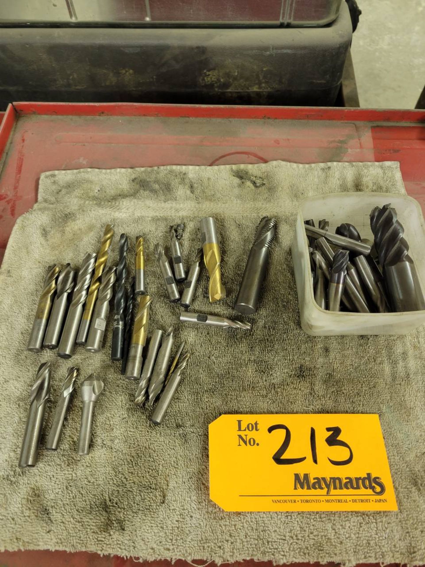 Lot of drills and end mill