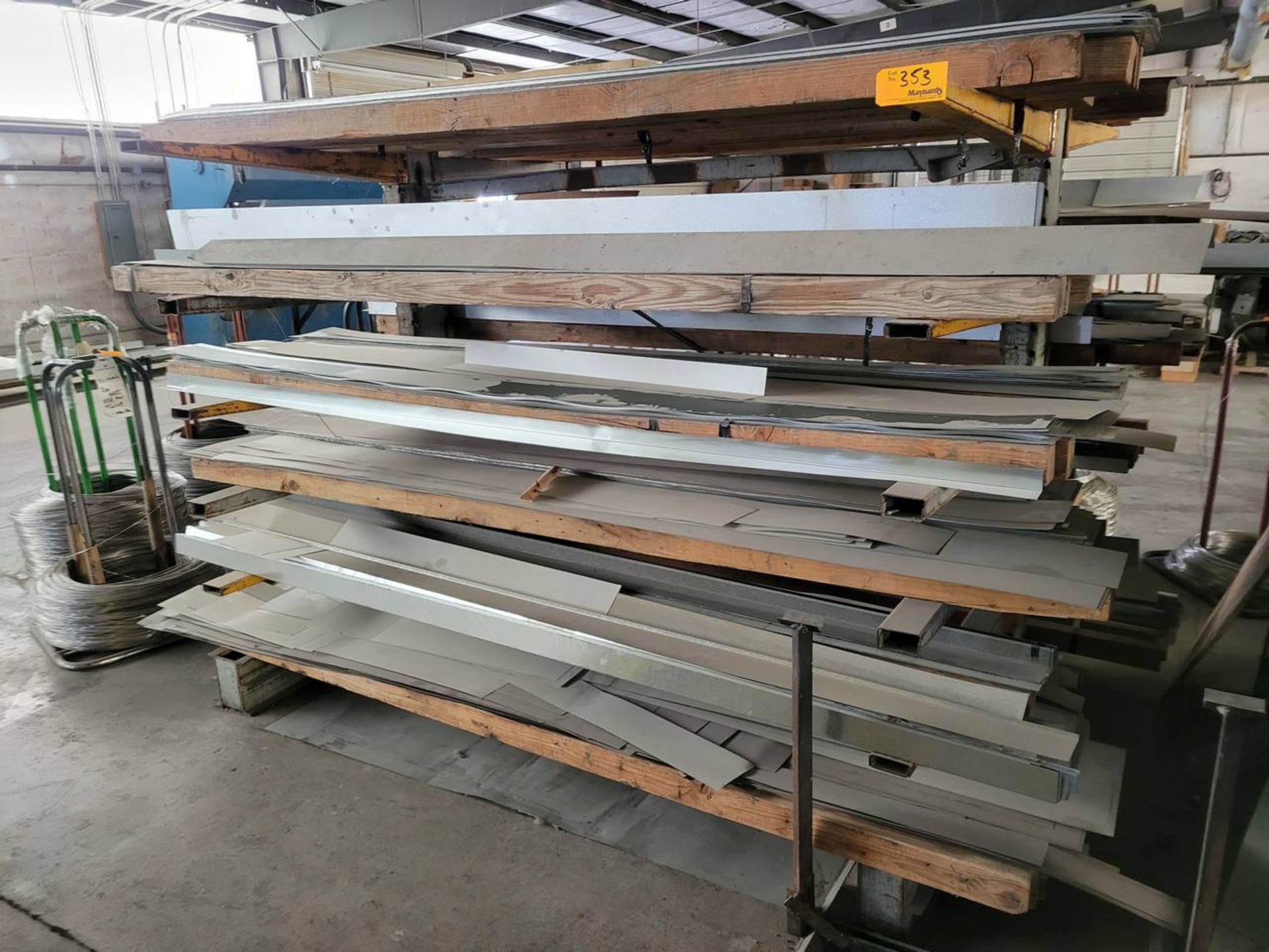 96" tall x 96" wide double sided cantilever rack