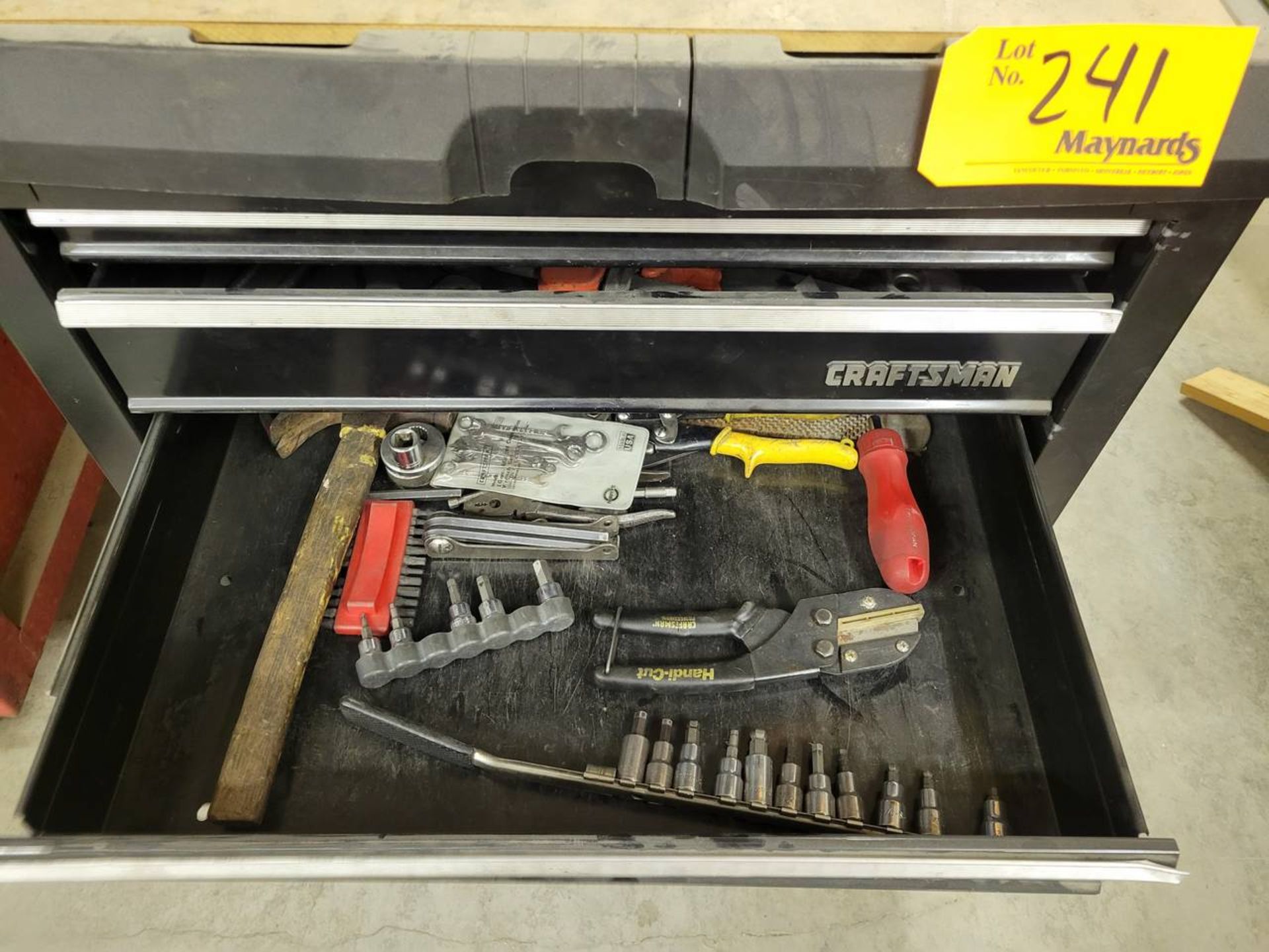 Craftsman 5dr rolling tool cabinet with contents - Image 3 of 4