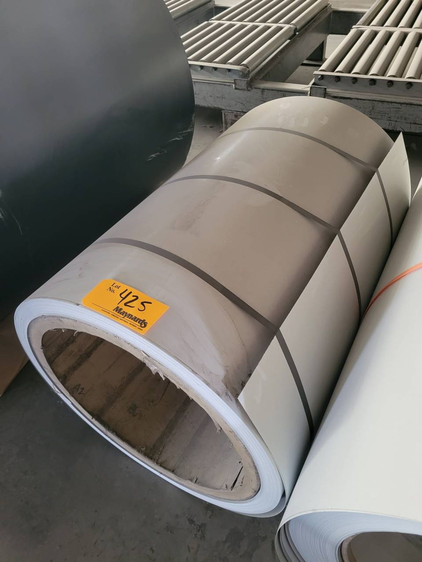 0.016 x 36" wide coil of coated sheet metal
