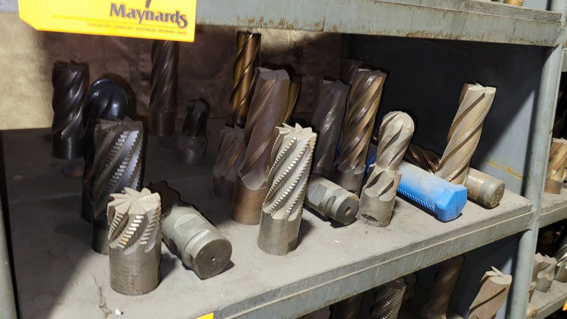 (1) Shelf Of Various Size Flute End Mills - Image 2 of 3