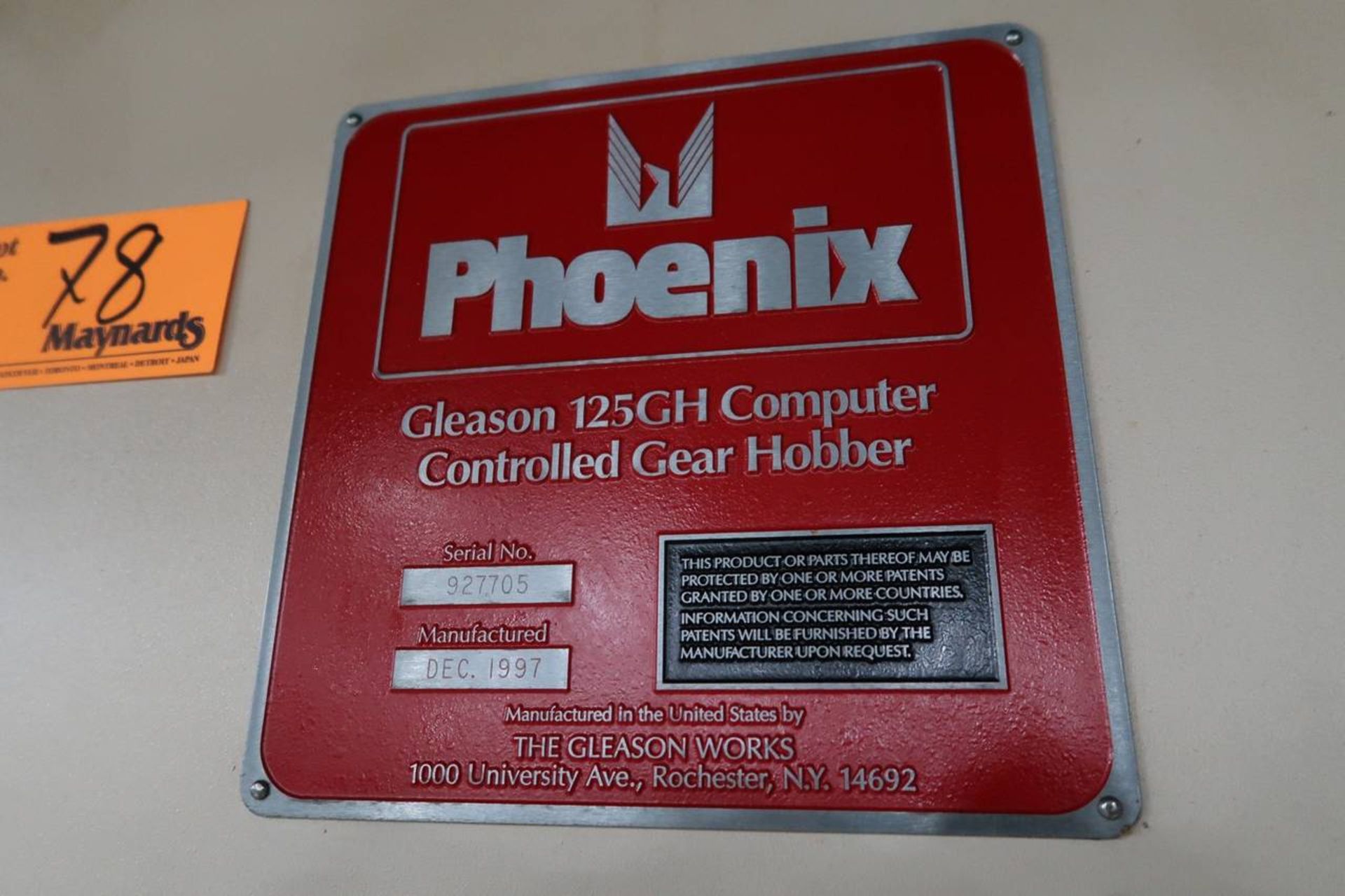 1997 Gleason 125GH CNC Gear Hobber - Image 8 of 8