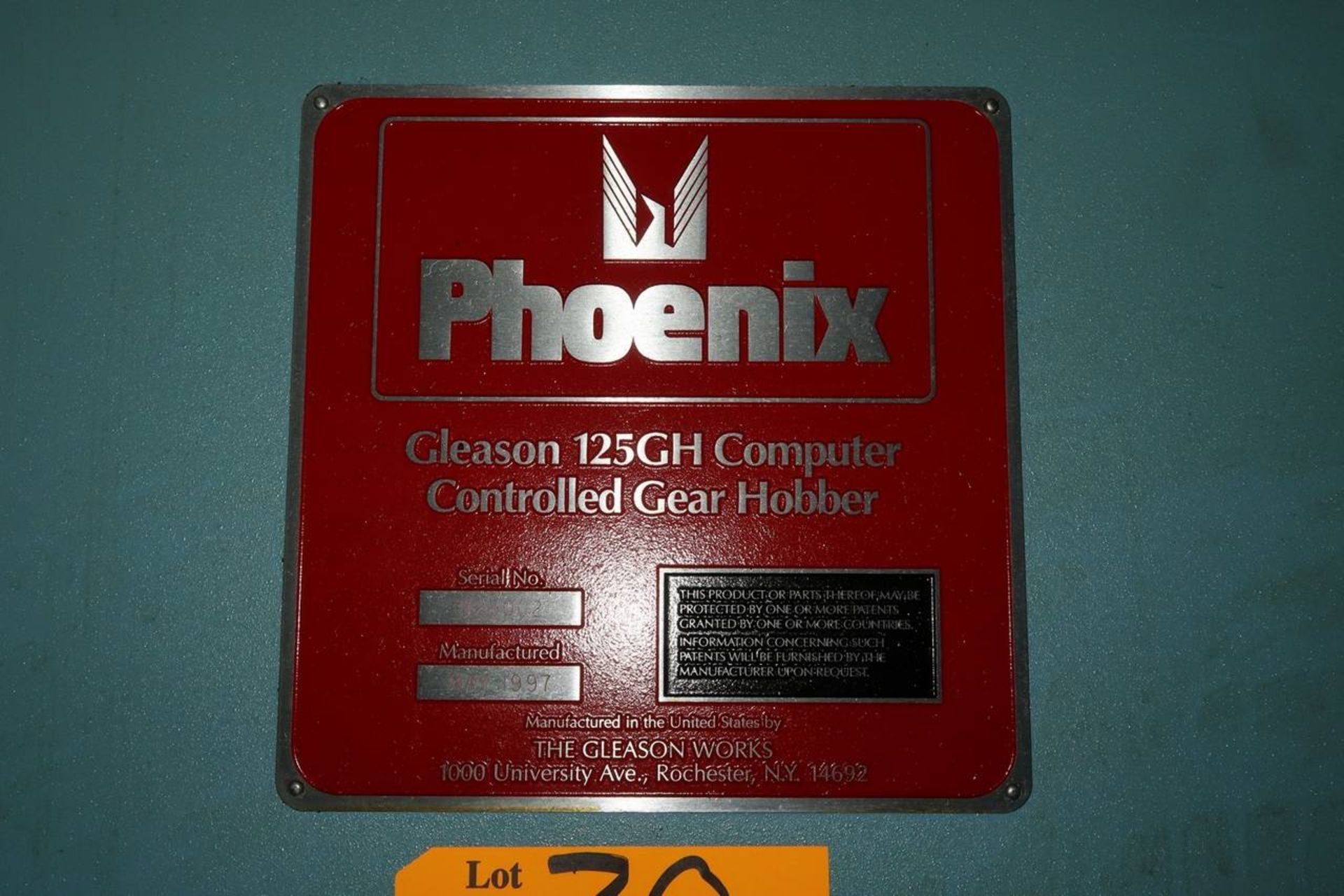 1997 Gleason 125GH CNC Gear Hobber - Image 10 of 10