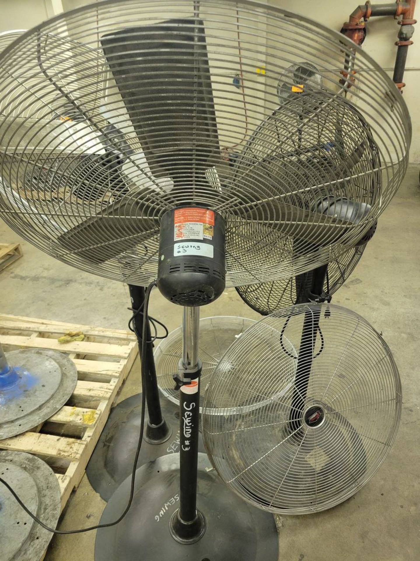 (3) 30" pedestal type fans - Image 2 of 2