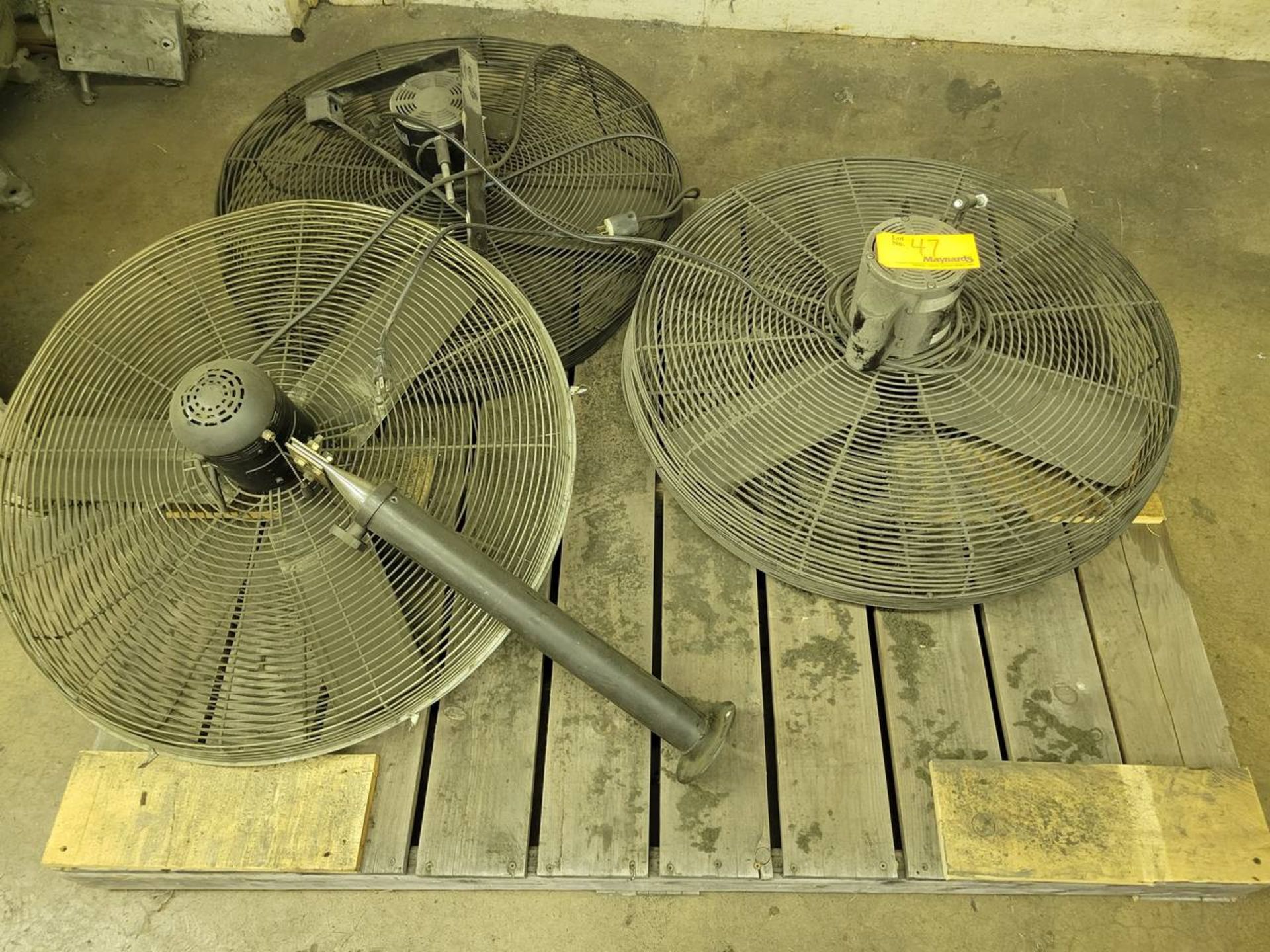 (3) 30" wall mount fans