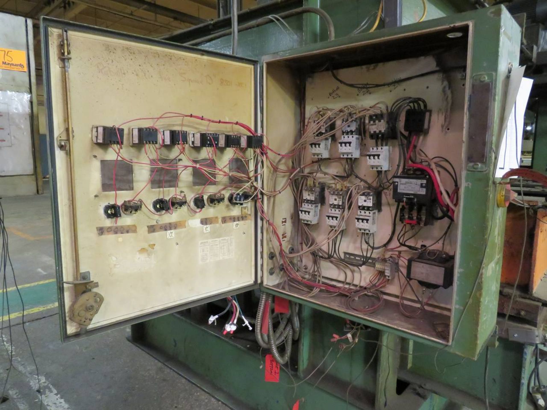 Custom Fabricated 100 Ton 4-Post heated platen hydraulic press - Image 9 of 11