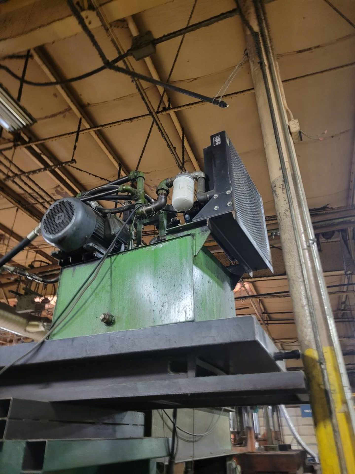 Custom Fabricated 100 Ton 4-Post heated platen hydraulic press - Image 6 of 11
