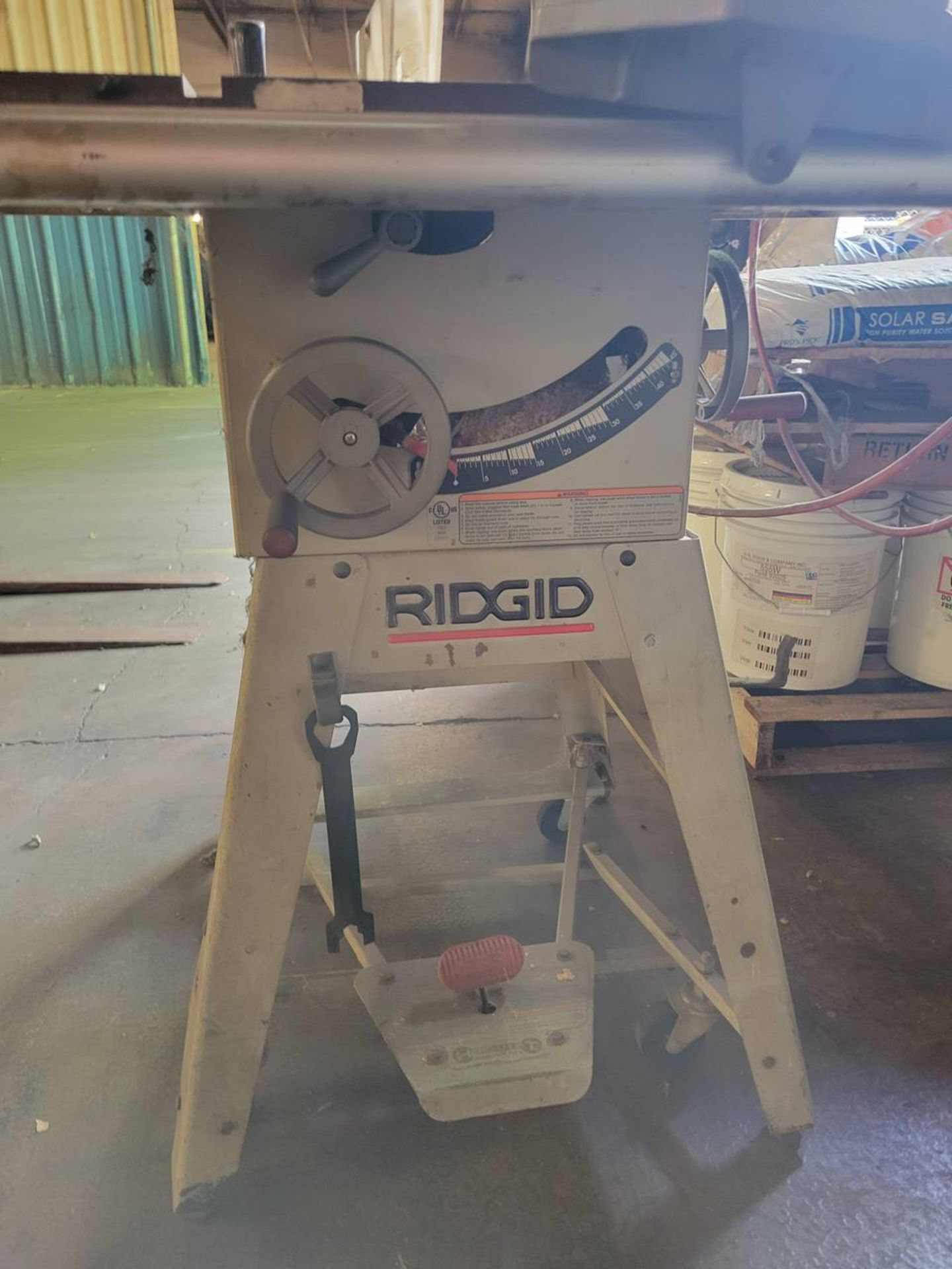 Ridgid TS2424 10" table saw with fence - Image 2 of 3