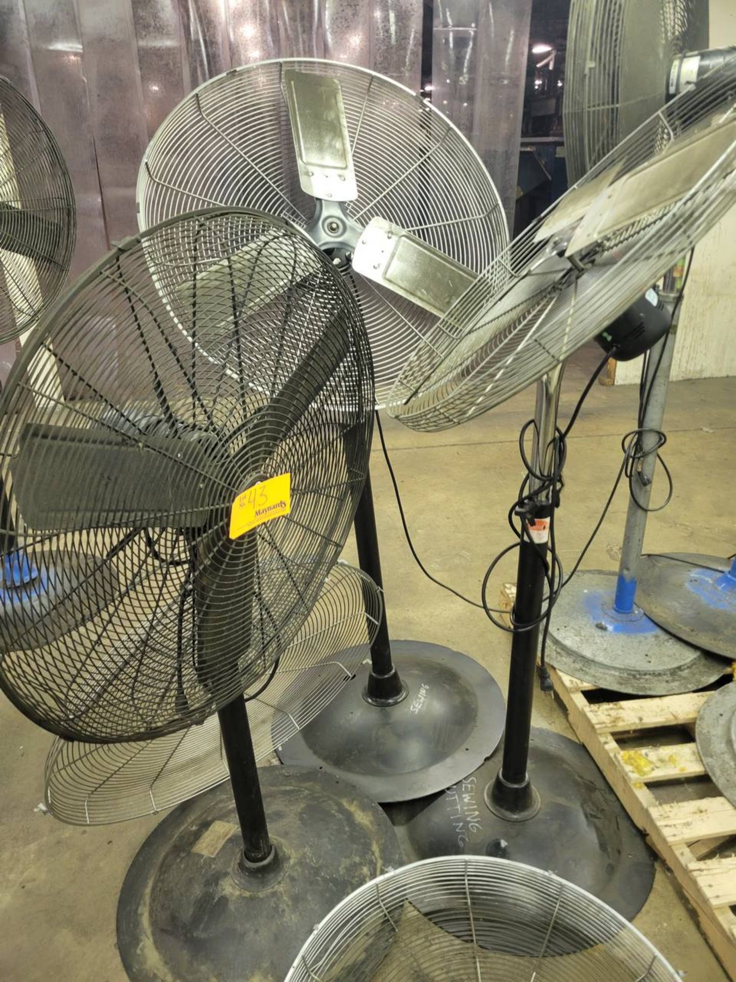 (3) 30" pedestal type fans