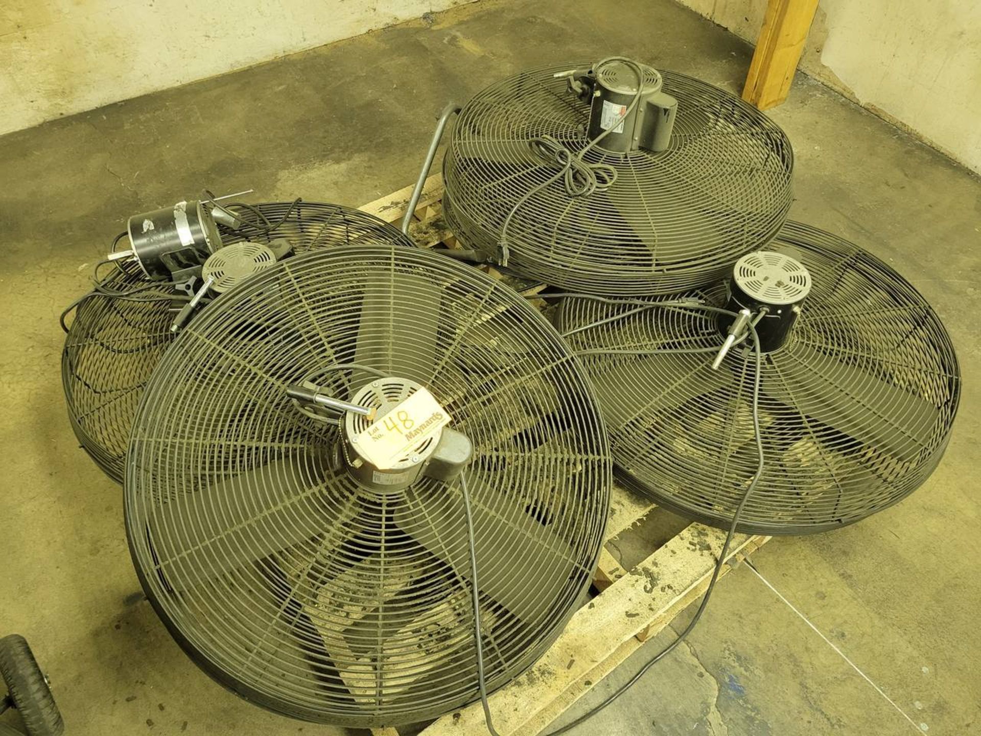 (4) 30" wall mount fans