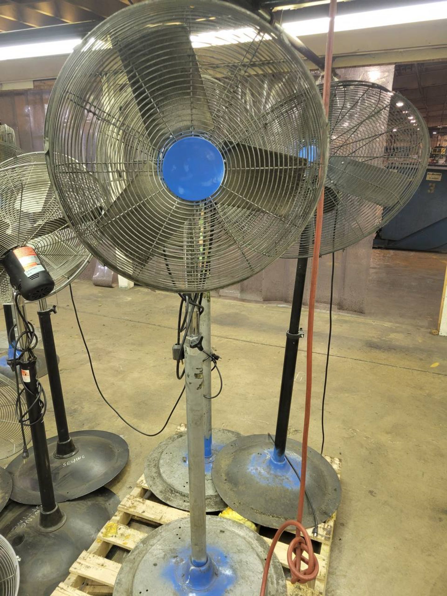 (3) 30" pedestal type fans - Image 2 of 2