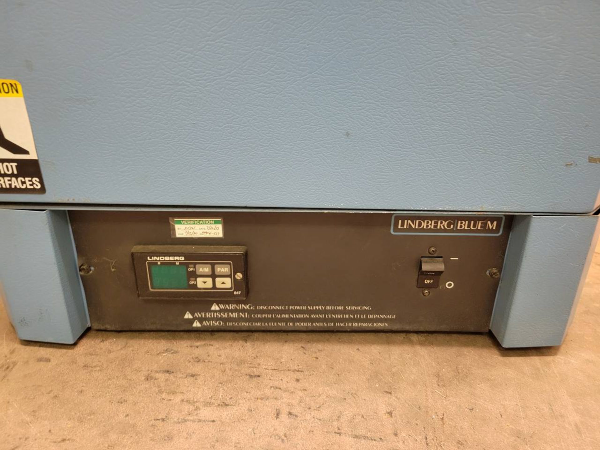 Lindberg / Blue M 894 1100' c electric test oven - Image 2 of 5