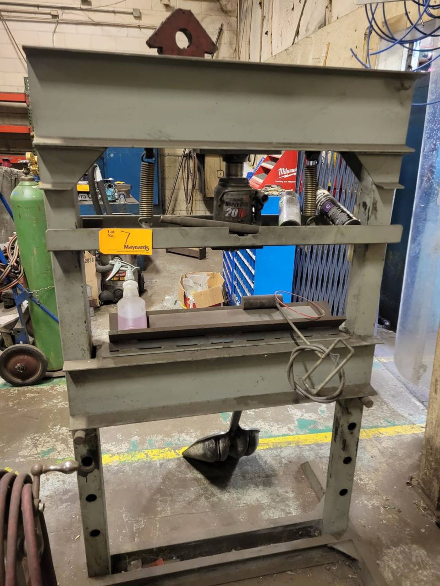Pittsburg 20 Ton h-frame hydraulic shop press
