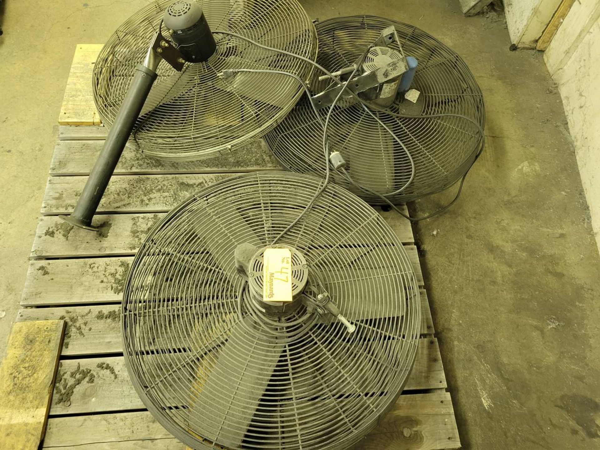 (3) 30" wall mount fans - Image 2 of 2