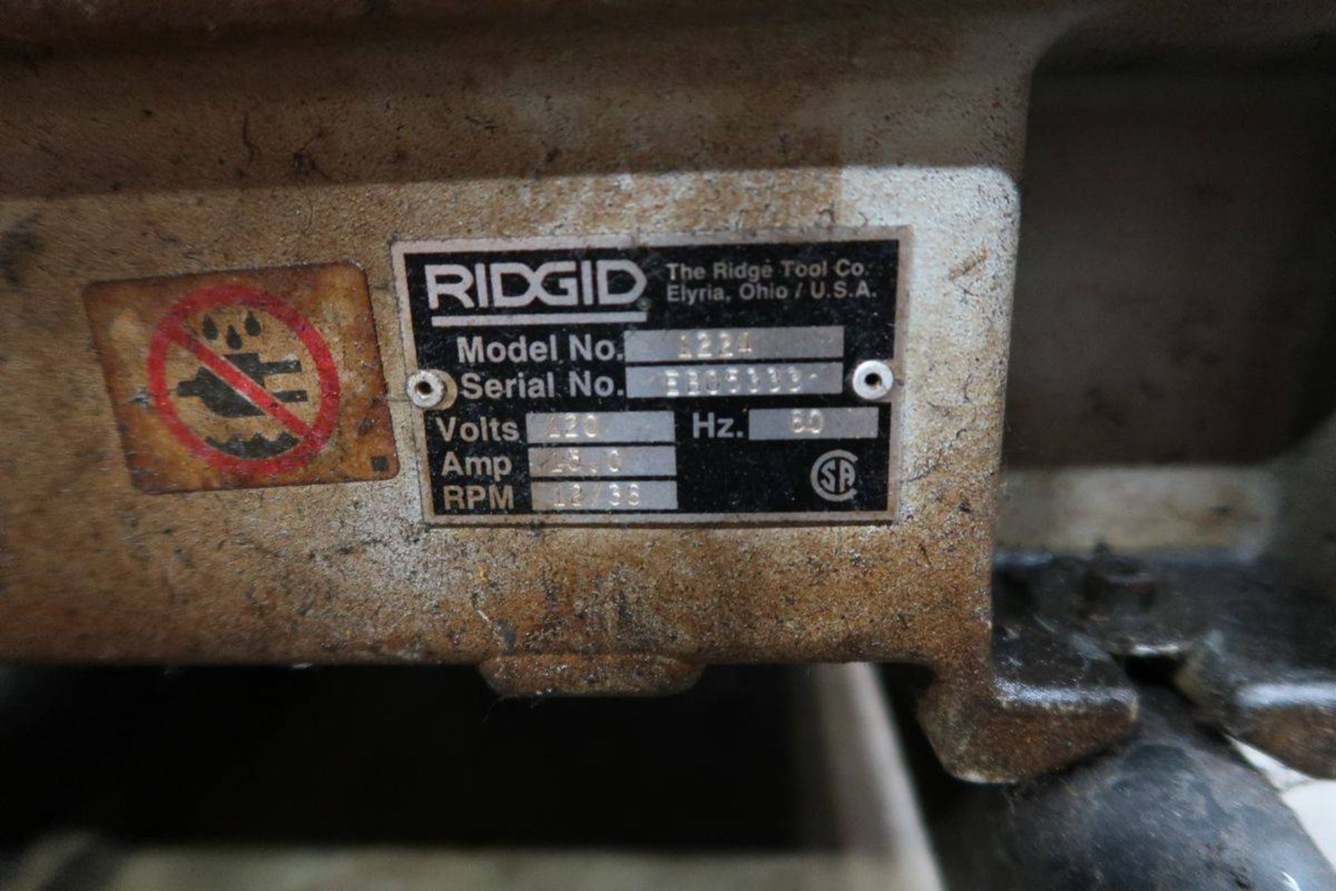 Ridgid 1224 Pipe Threading Machine - Image 5 of 5