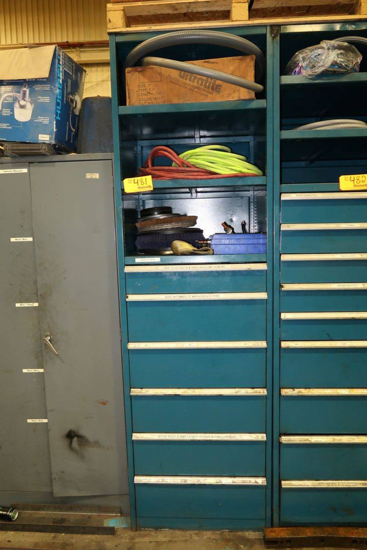 Contents of 6-Drawer Heavy Duty Parts Cabinet