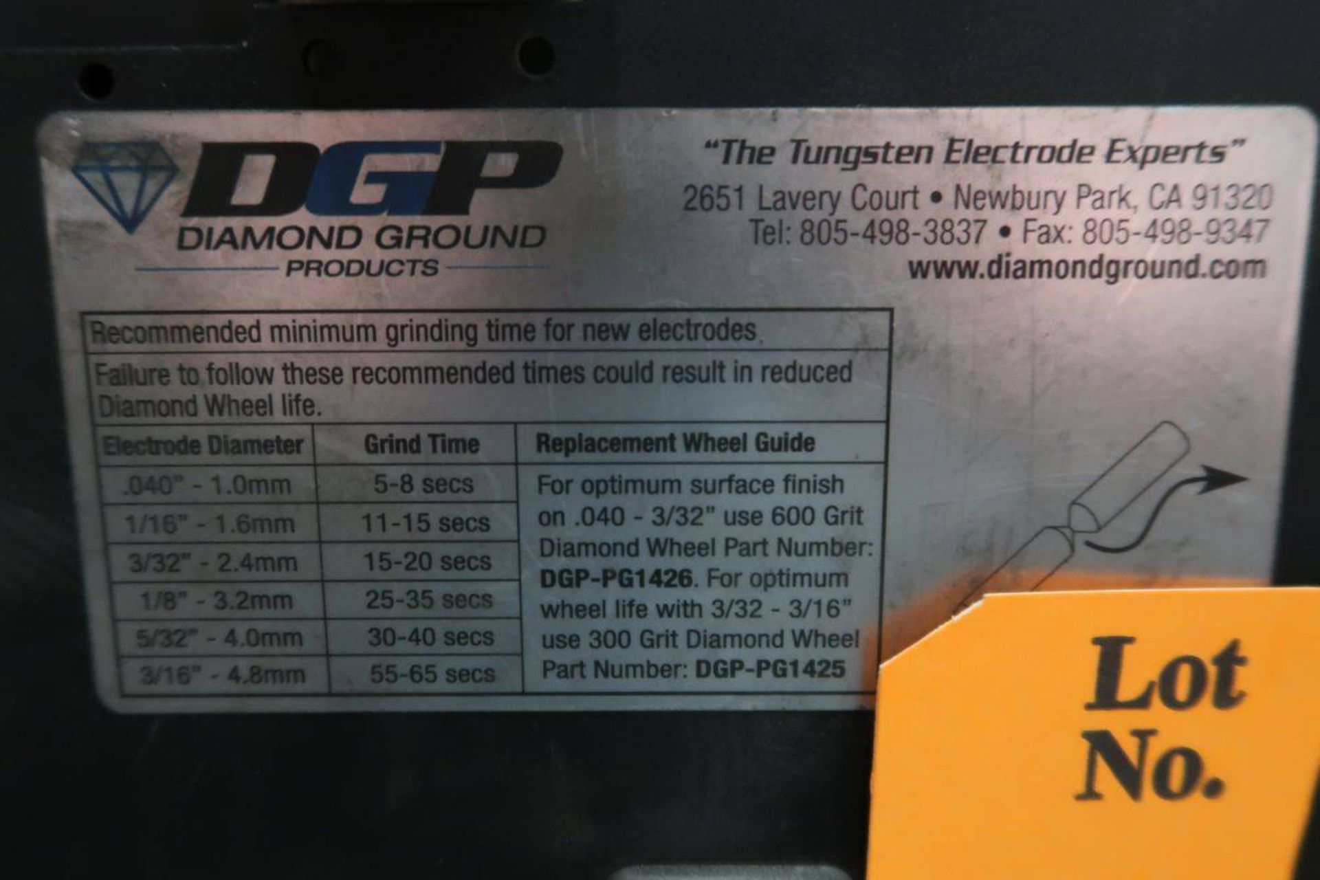 Diamond Ground Products Piranha III Tungsten Electrode Grinder - Image 3 of 3