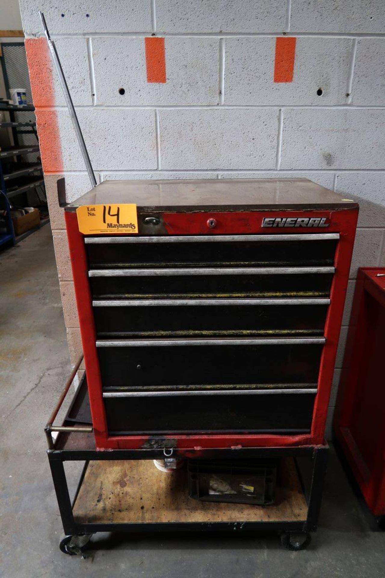 General 5-Drawer Cart Mounted Tool Box