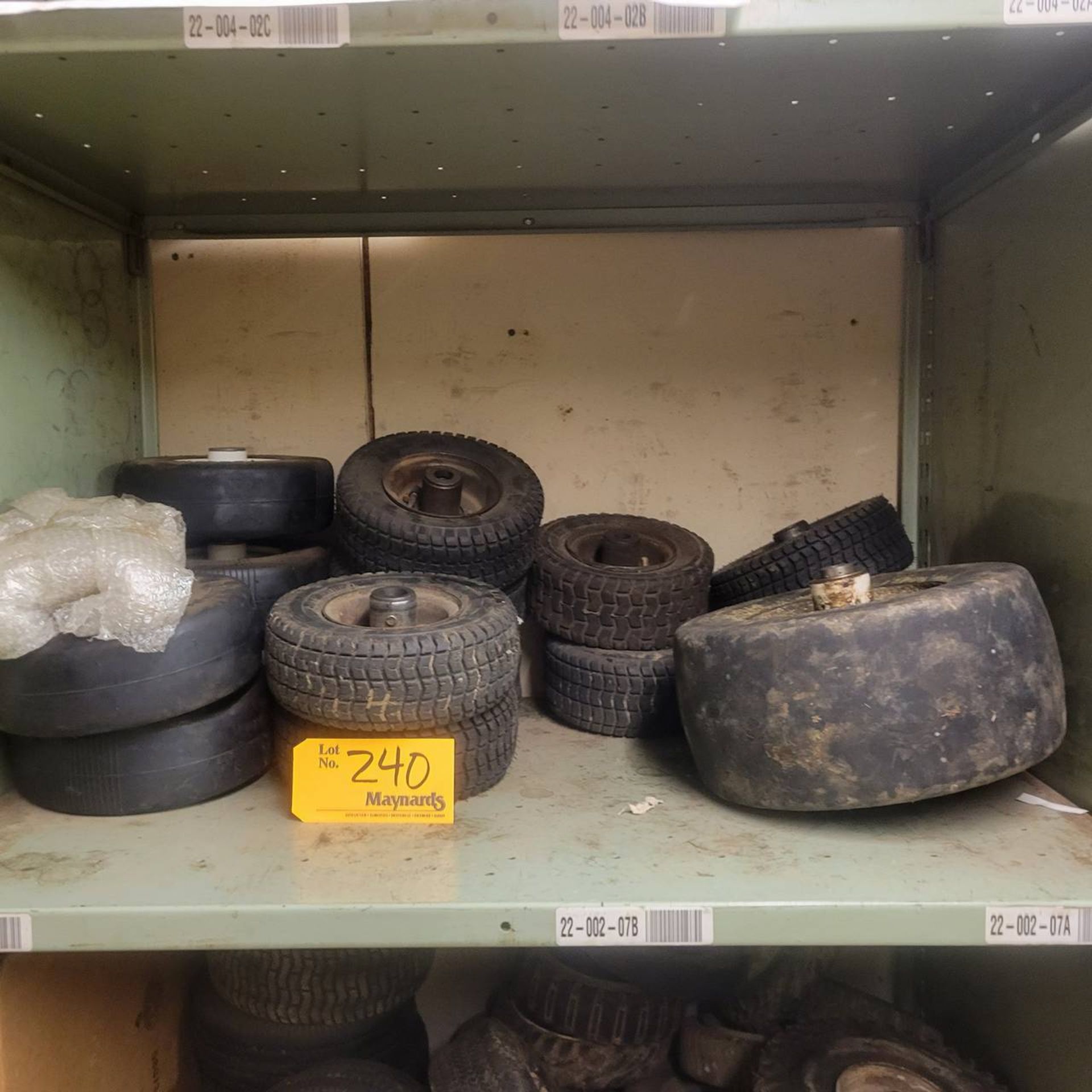 Lot of small wheels and tires