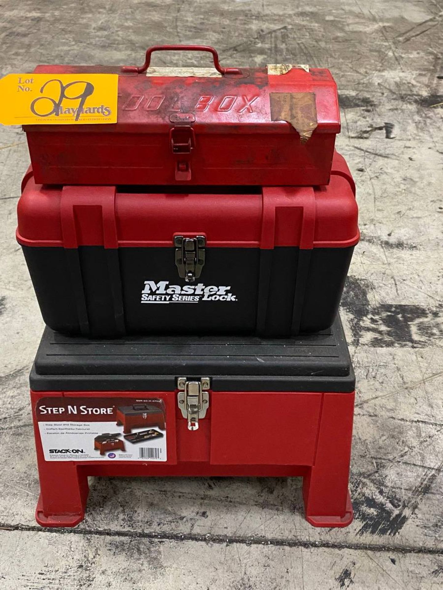 (3) Various size Tool Boxes