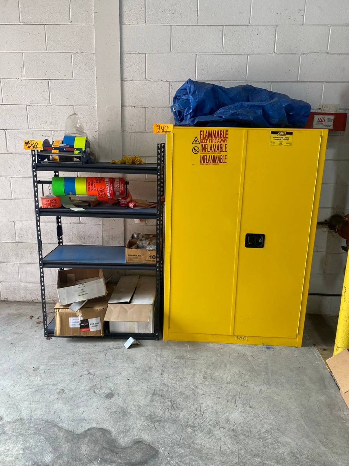 U-Line H-1564M-Y 2-Door Flammable Liquid Storage Cabinet