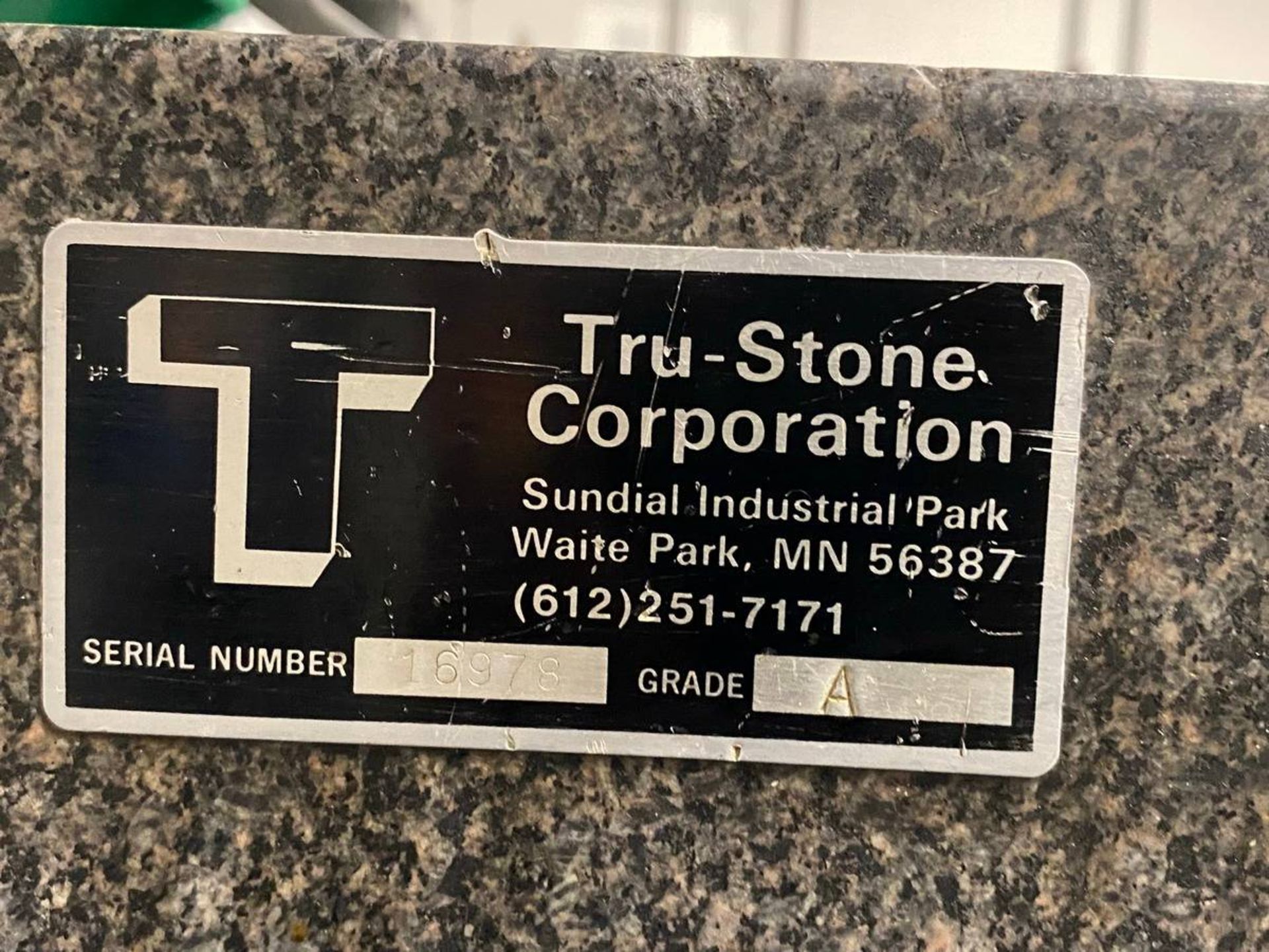 True-Stone Grade A 36'' W x 60'' L x 8'' Thick Granite Surface Plate - Image 3 of 3