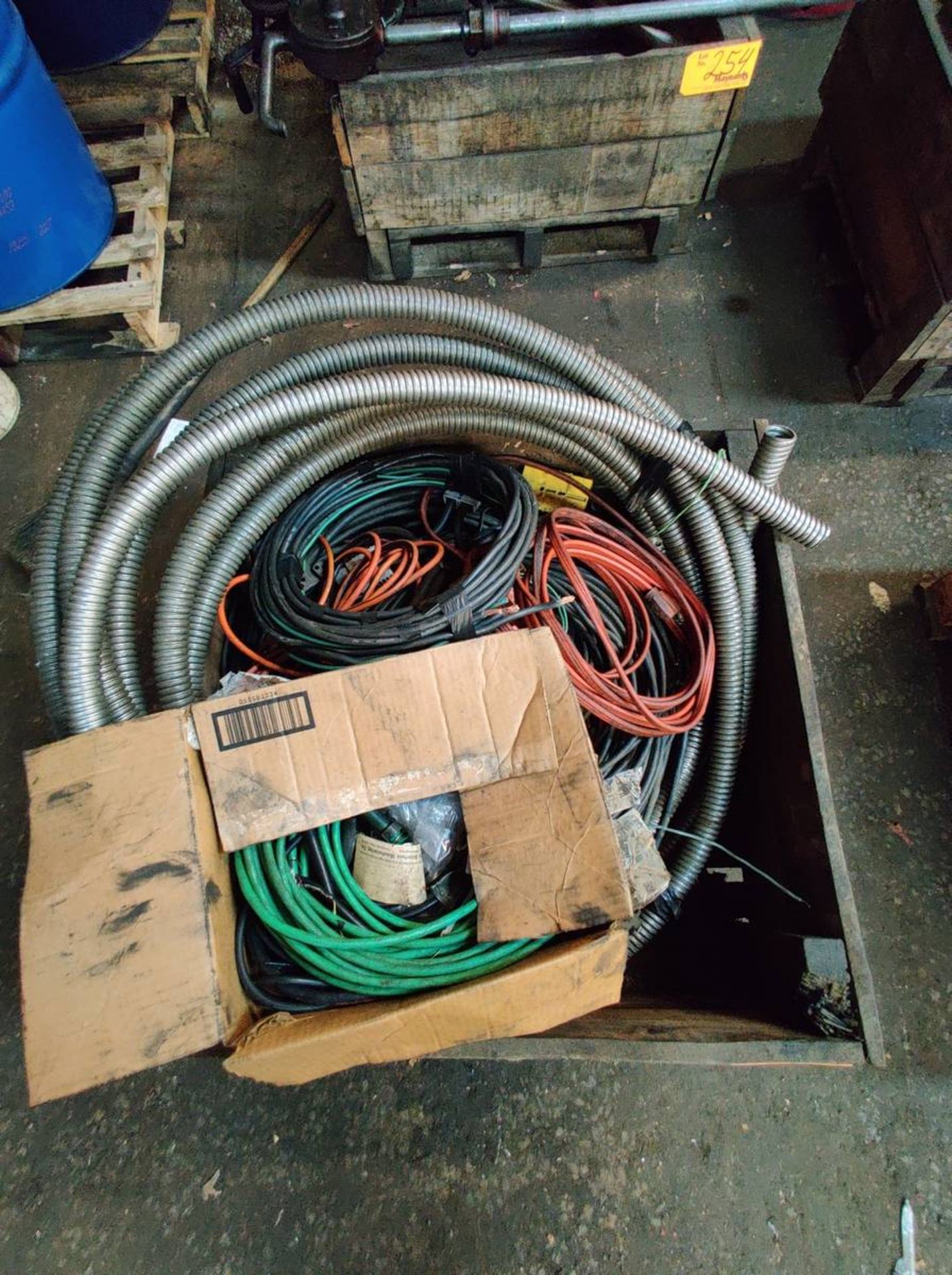 Crates with Assorted Electrical Wire