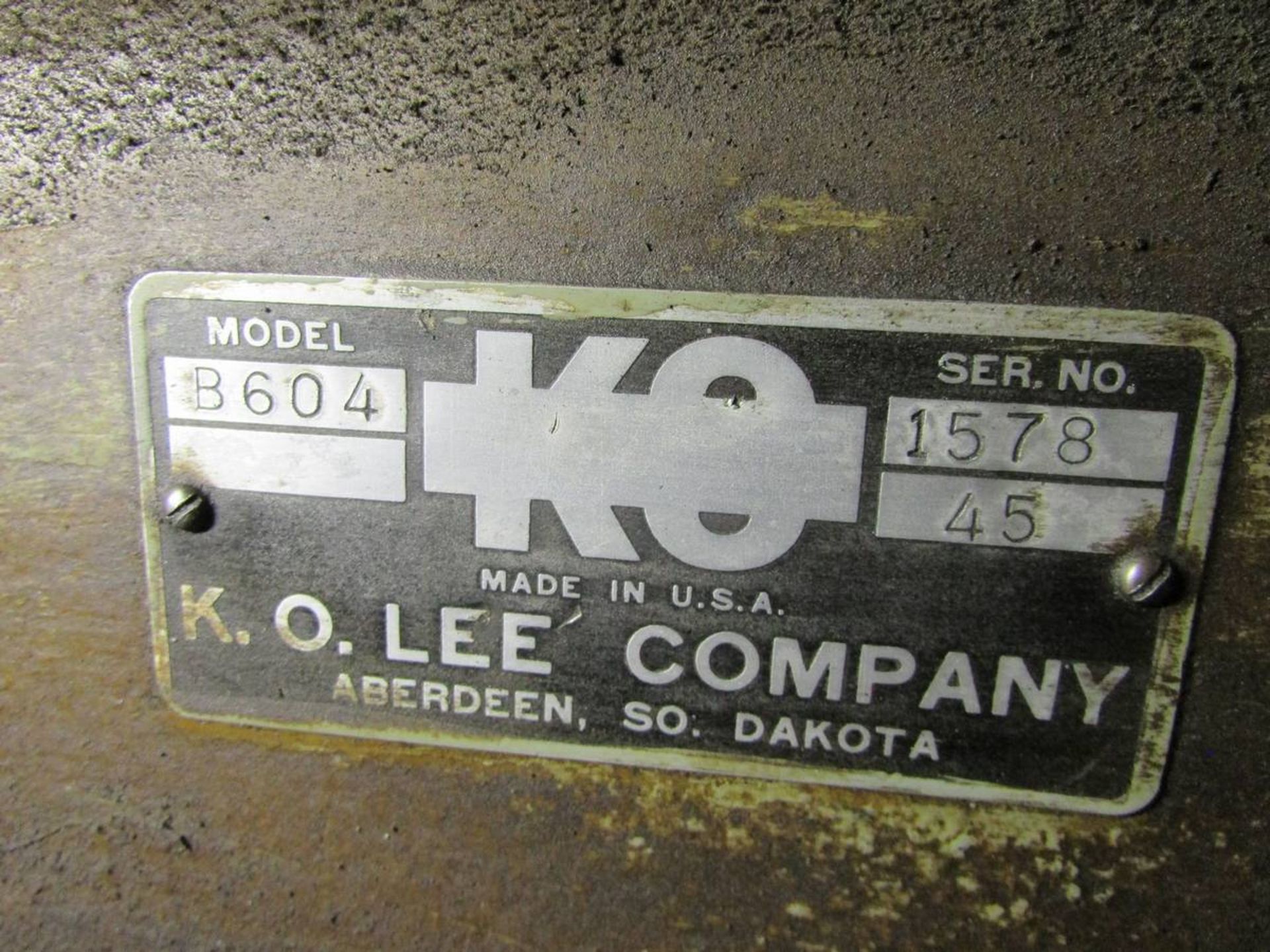 K.O. Lee Co. B604 5"x13" Surface Grinder - Image 9 of 9