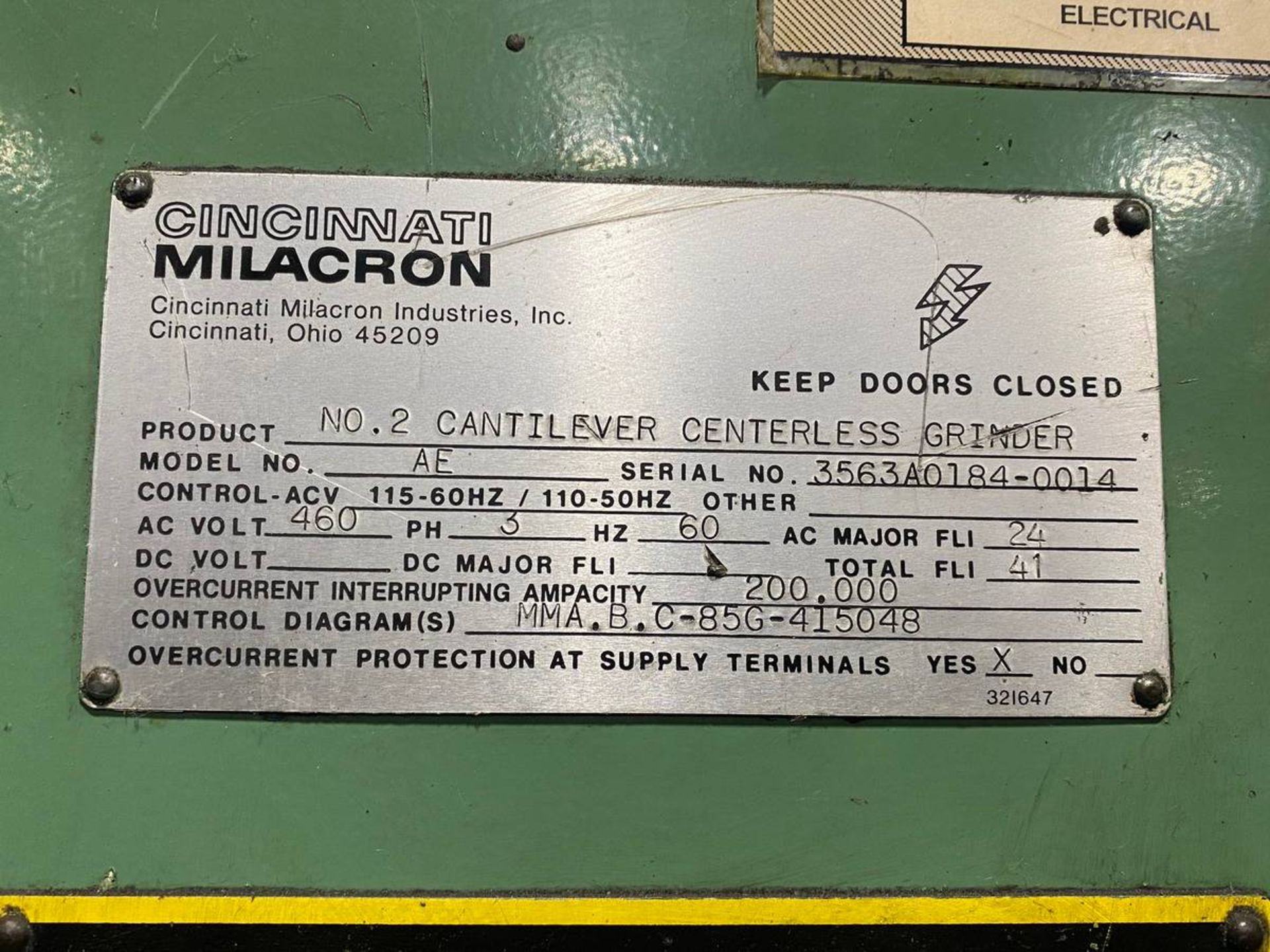 1992 CINCINNATI MILACRON LR 220-8 CENTERLESS GRINDER - Image 9 of 10