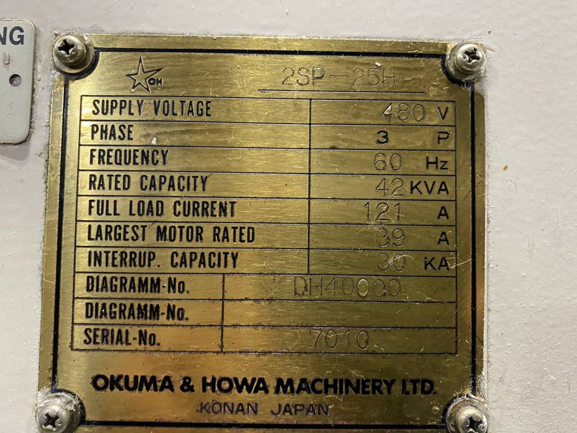 OKUMA & HOWER 2SP-25H CNC LATHE - Image 13 of 13