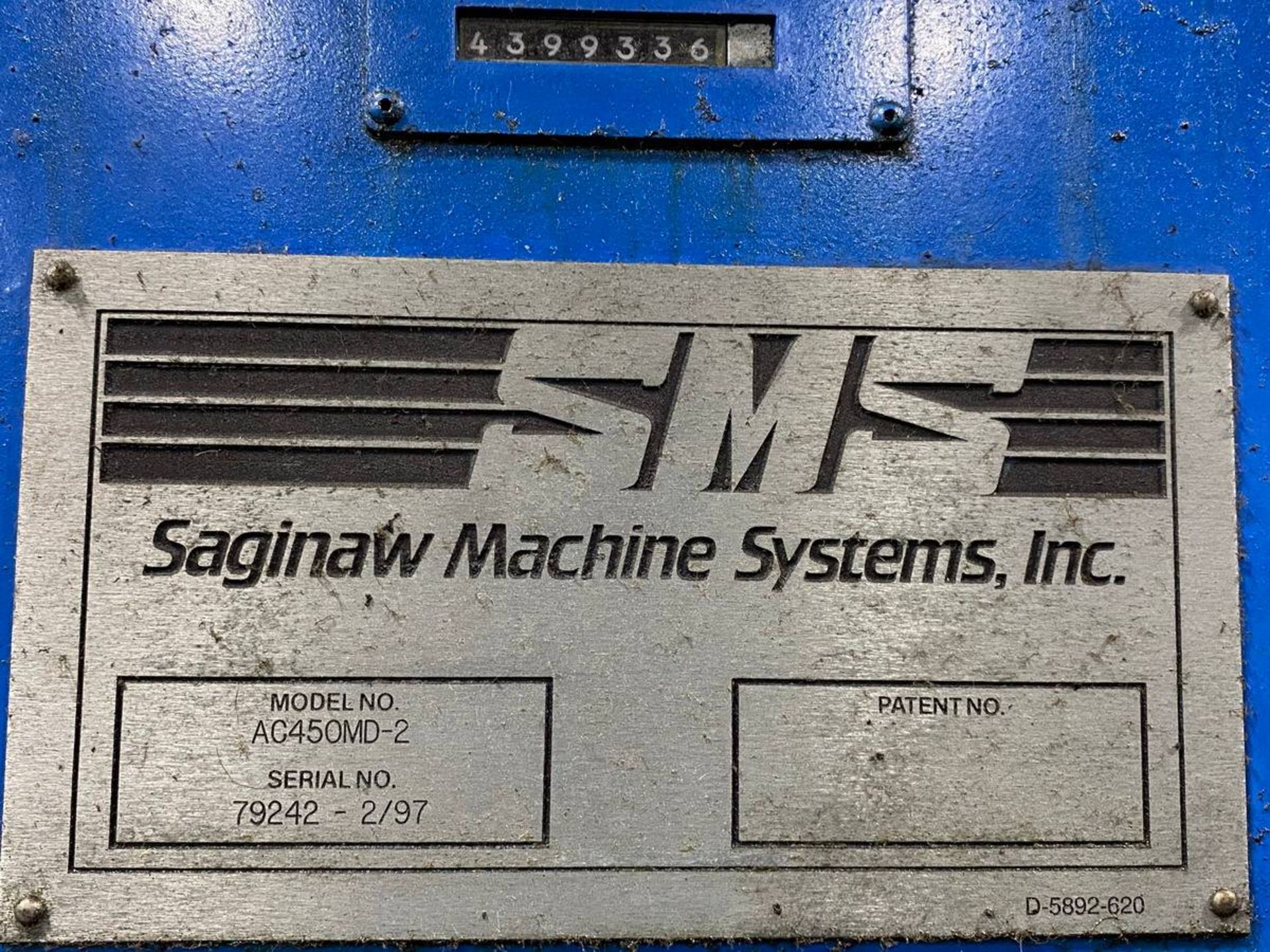 1997 SAGINAW MACHINE SYSTEMS AC450MD-2 VERTICAL CNC LATHE - Image 6 of 7