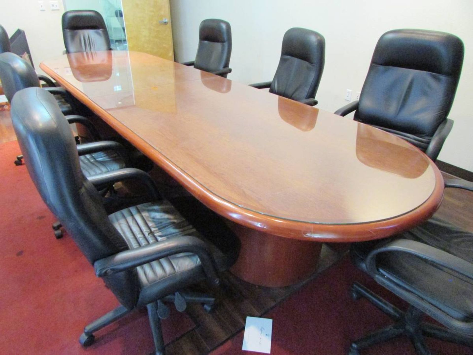 14'x4' Wood Conference Room Table - Image 3 of 9