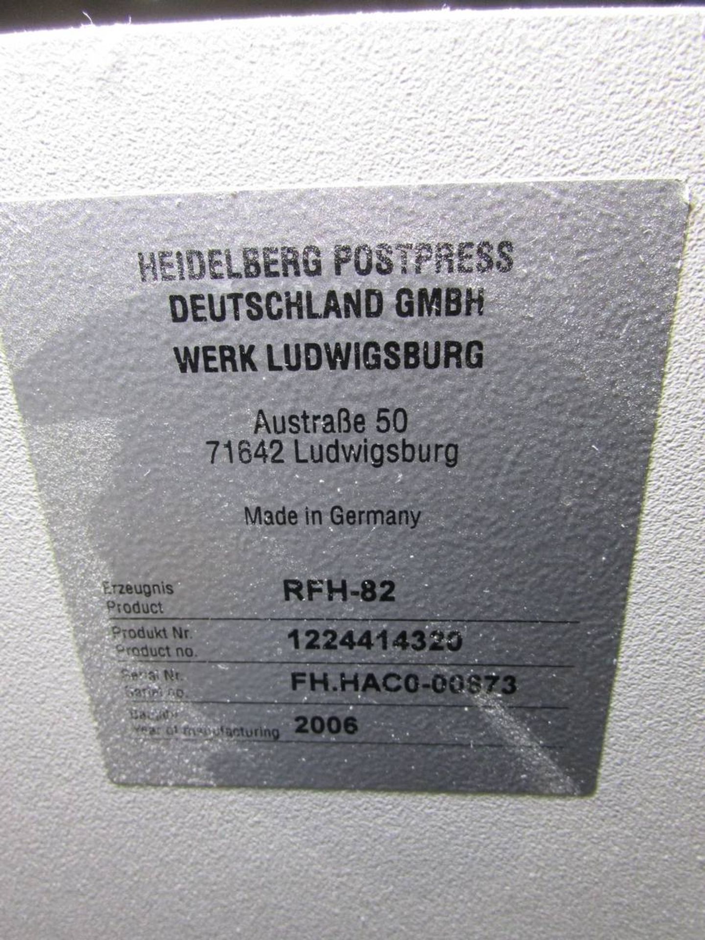 2006 Heidelberg RFH-82 30" Automated Folder - Image 22 of 35