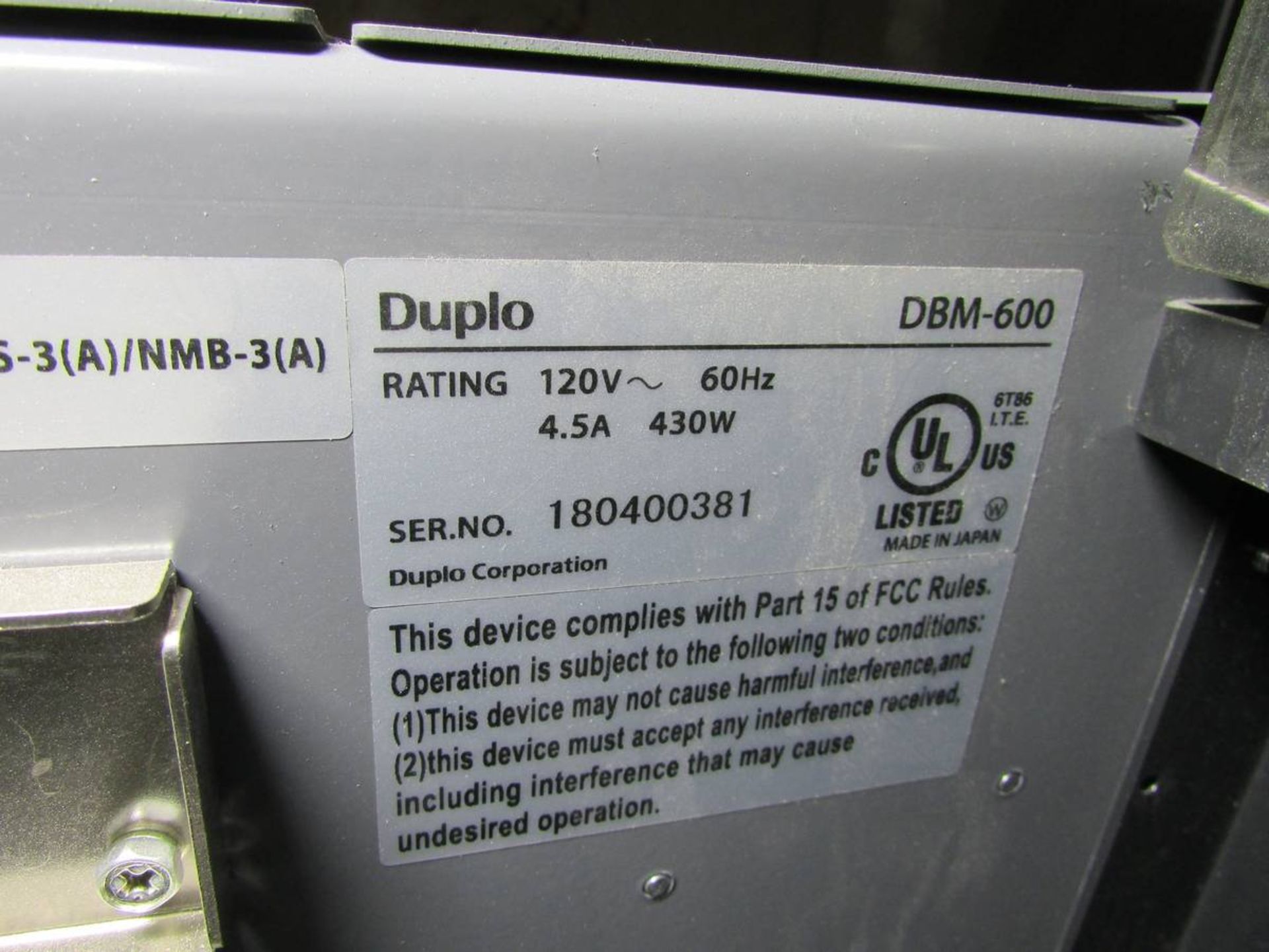 2018 Duplo DBM-600 Booklet Maker - Image 36 of 45