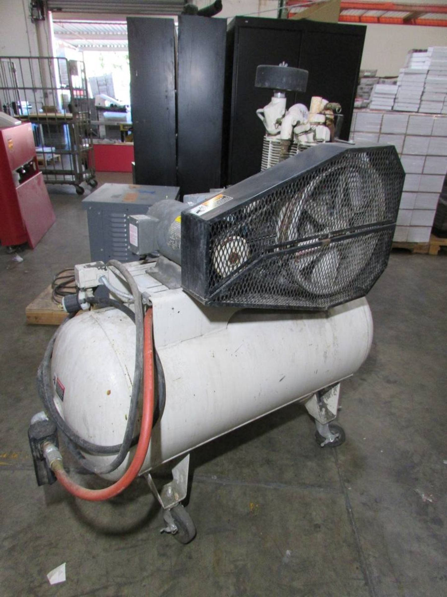 Champion Air Compressor Co. HR3-6-KOMORI 3HP Horizontal Tank Mounted Air Compressor - Image 6 of 10