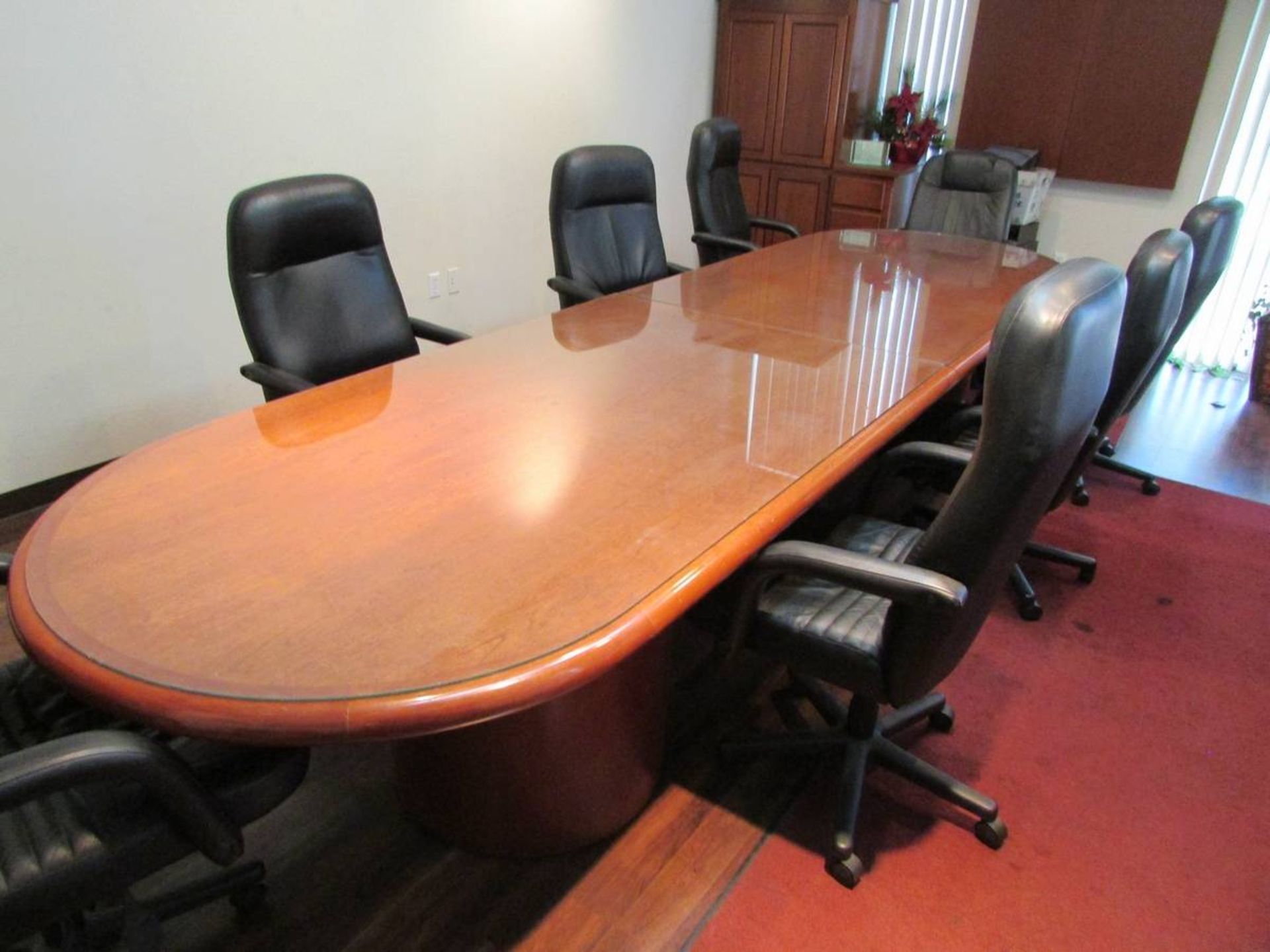 14'x4' Wood Conference Room Table - Image 2 of 9