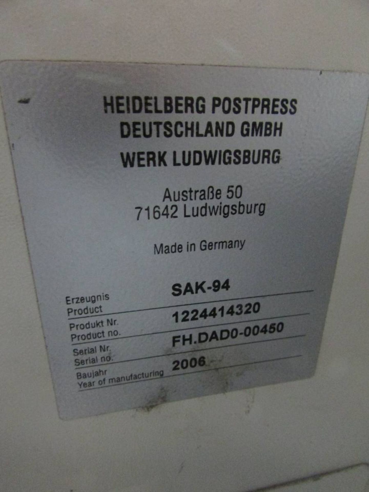 2006 Heidelberg RFH-82 30" Automated Folder - Image 12 of 35