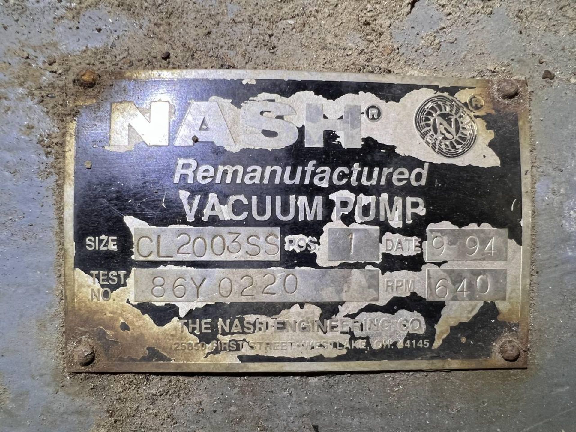 NASH CL2003SS VACUUM PUMP - Image 4 of 4