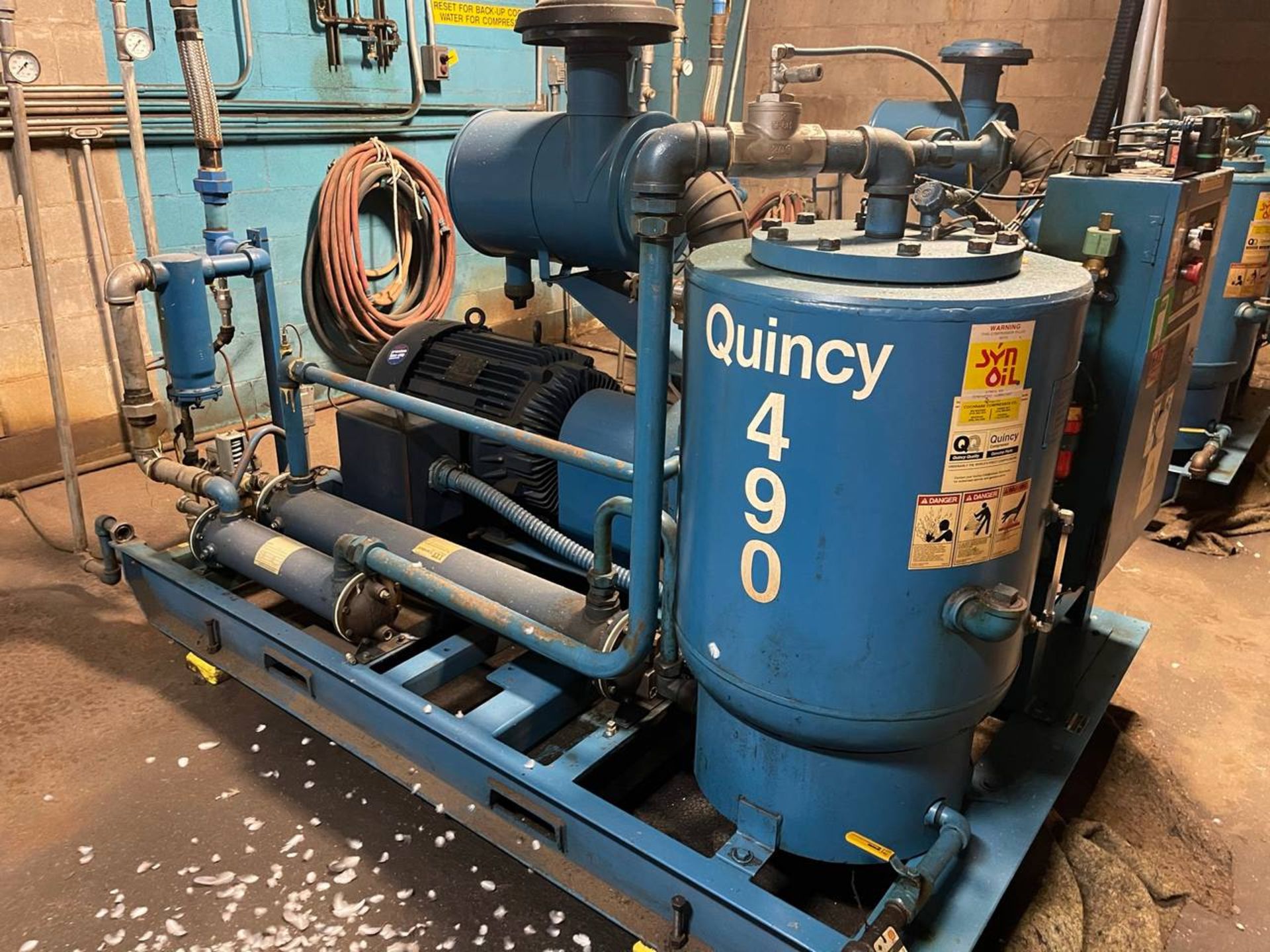 QUINCY 490 100 HP ROTARY SCREW AIR COMPRESSOR - Image 2 of 3