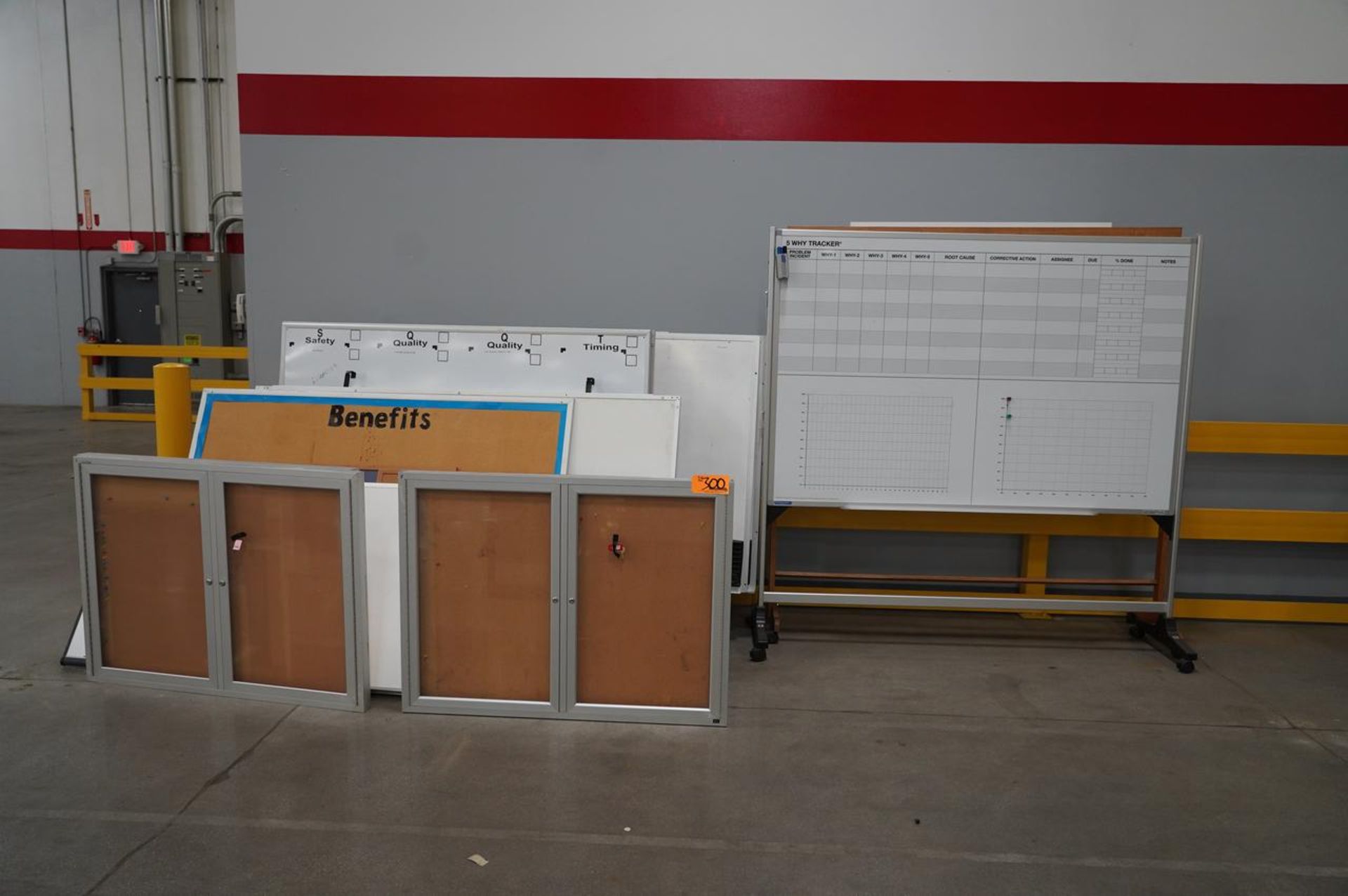 Assorted White Boards, Pin Boards,