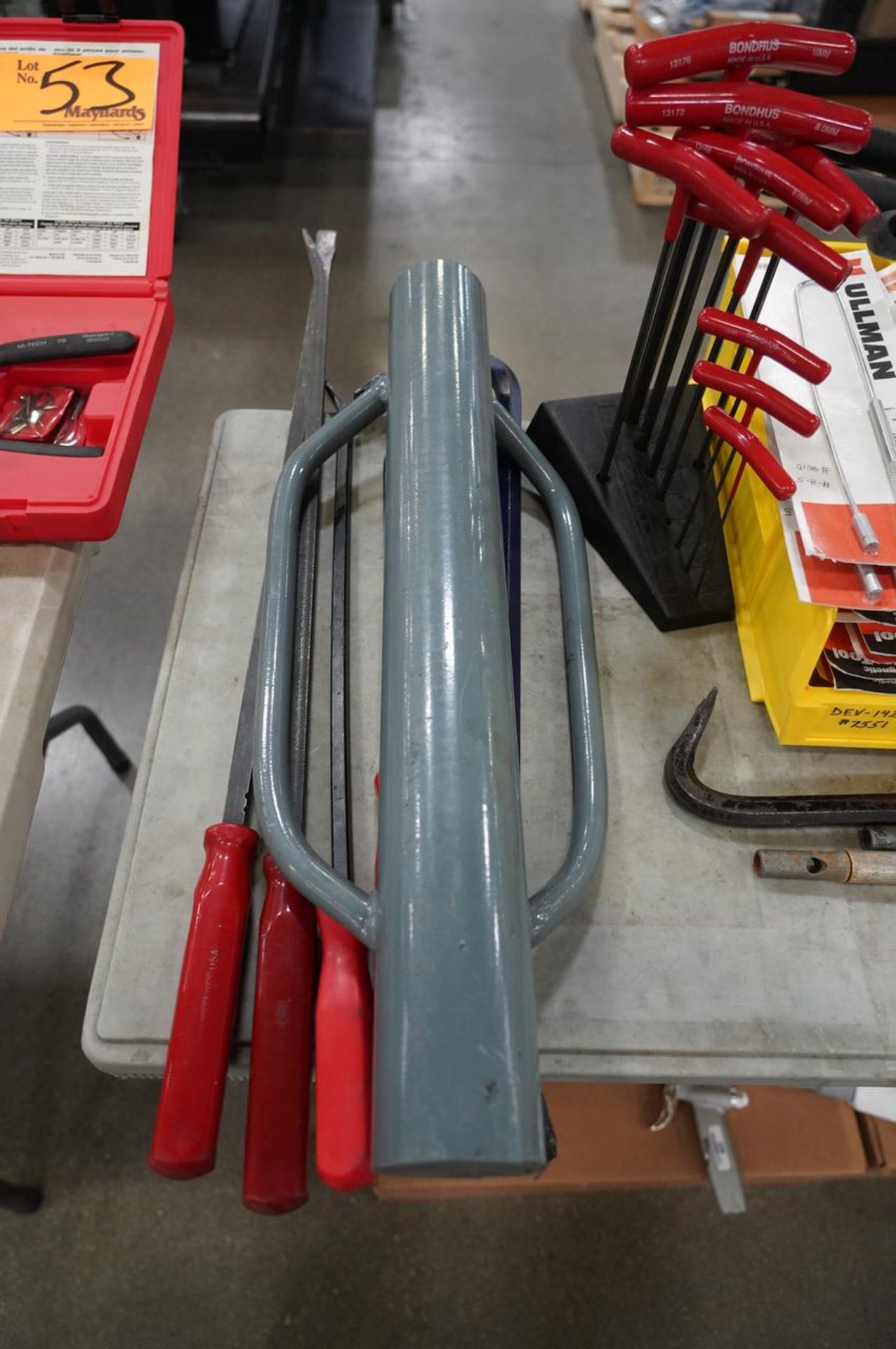 Assorted Hand Tools in (11) Totes on Table - Image 7 of 7