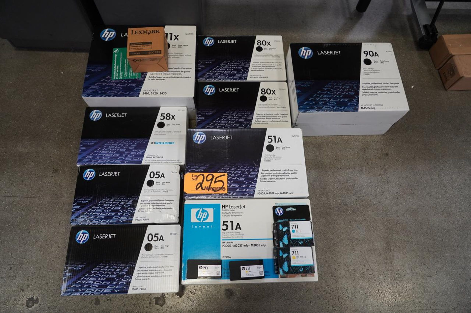 HP (9) Boxes of New HP LaserJet Print Cartridges