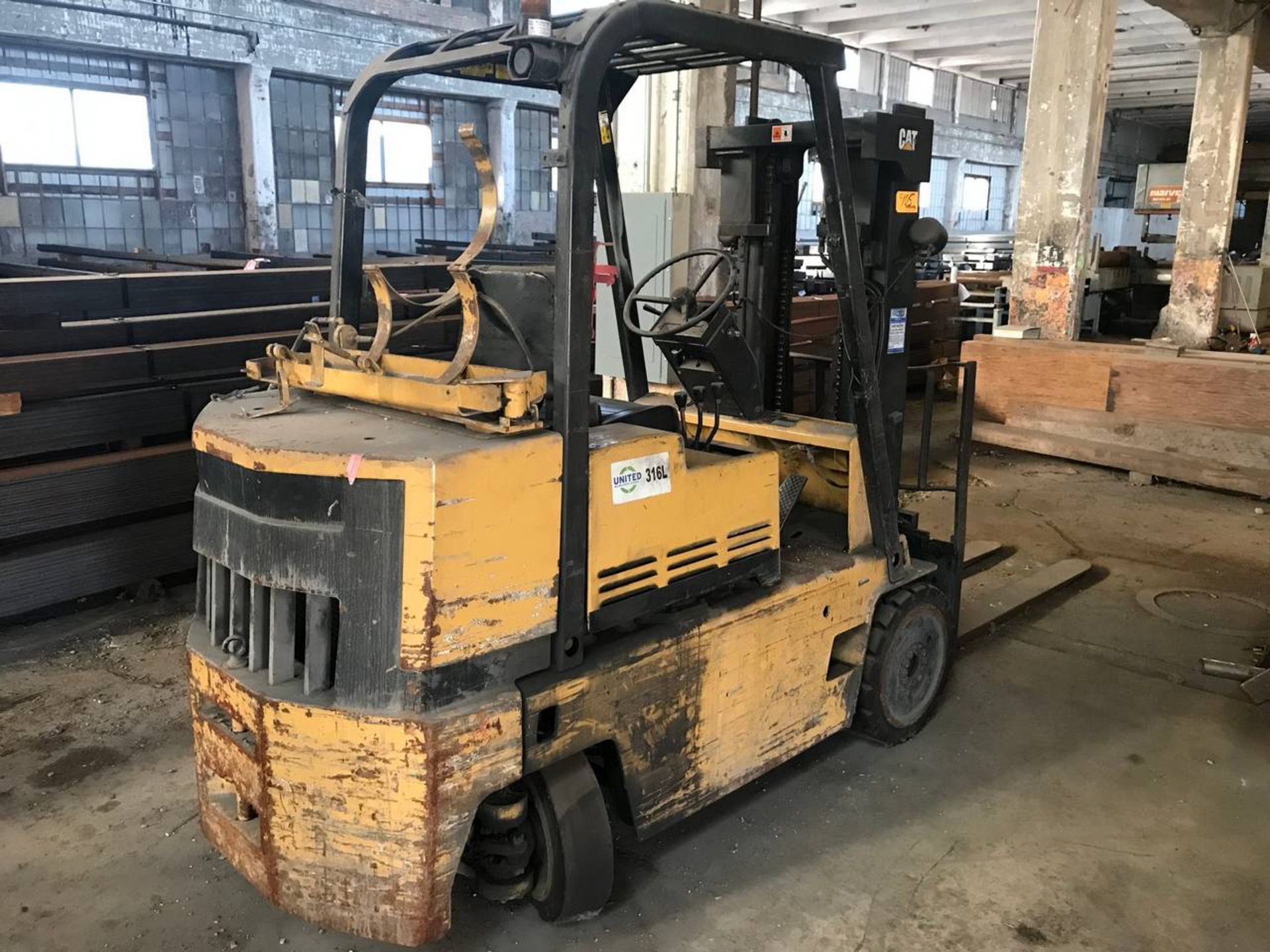 1996 Caterpillar T80D 8,000 Lb Capacity LP Type Forklift - Image 2 of 10