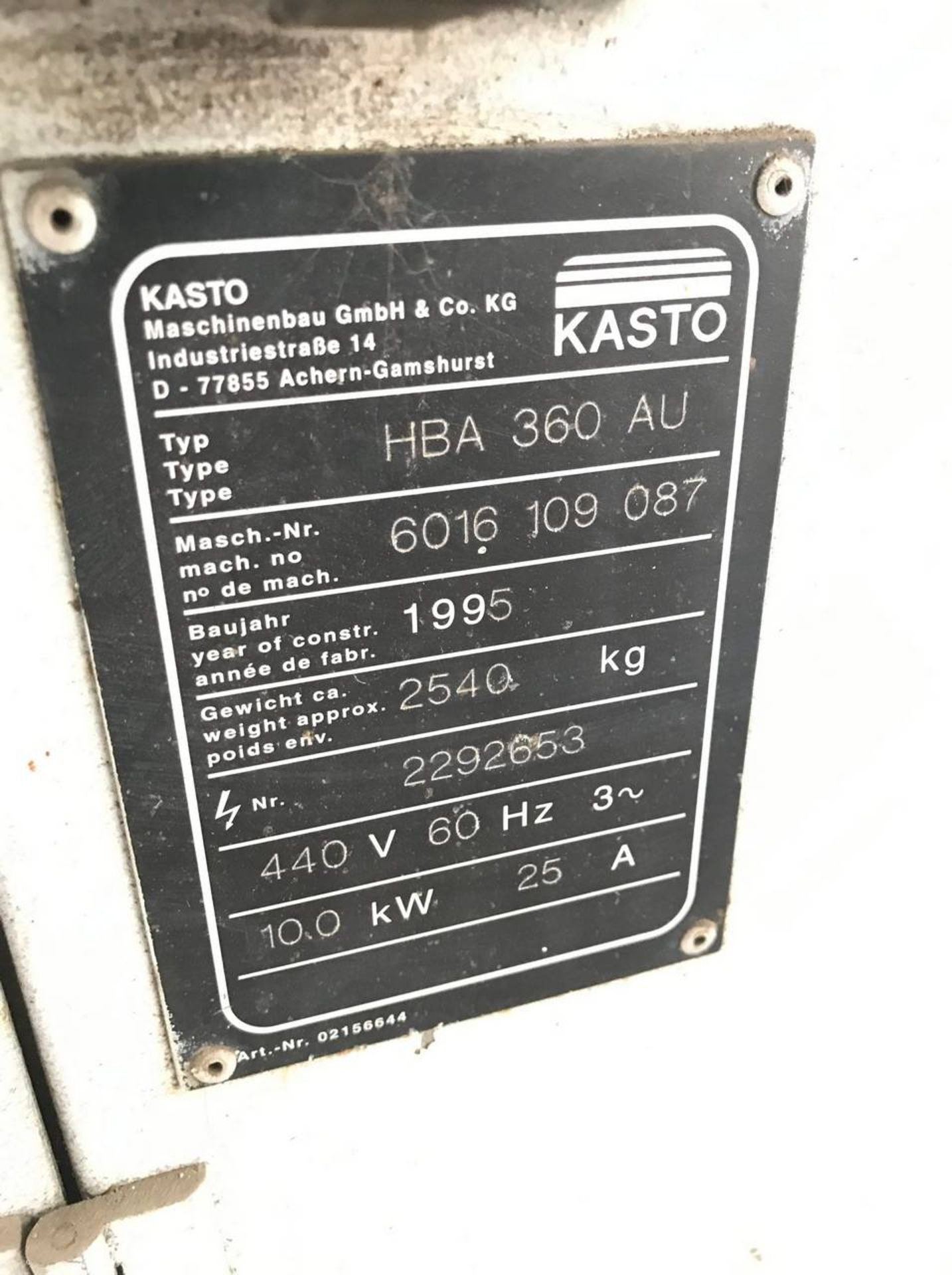 Lot of (3) Kasto Saws - Image 2 of 24