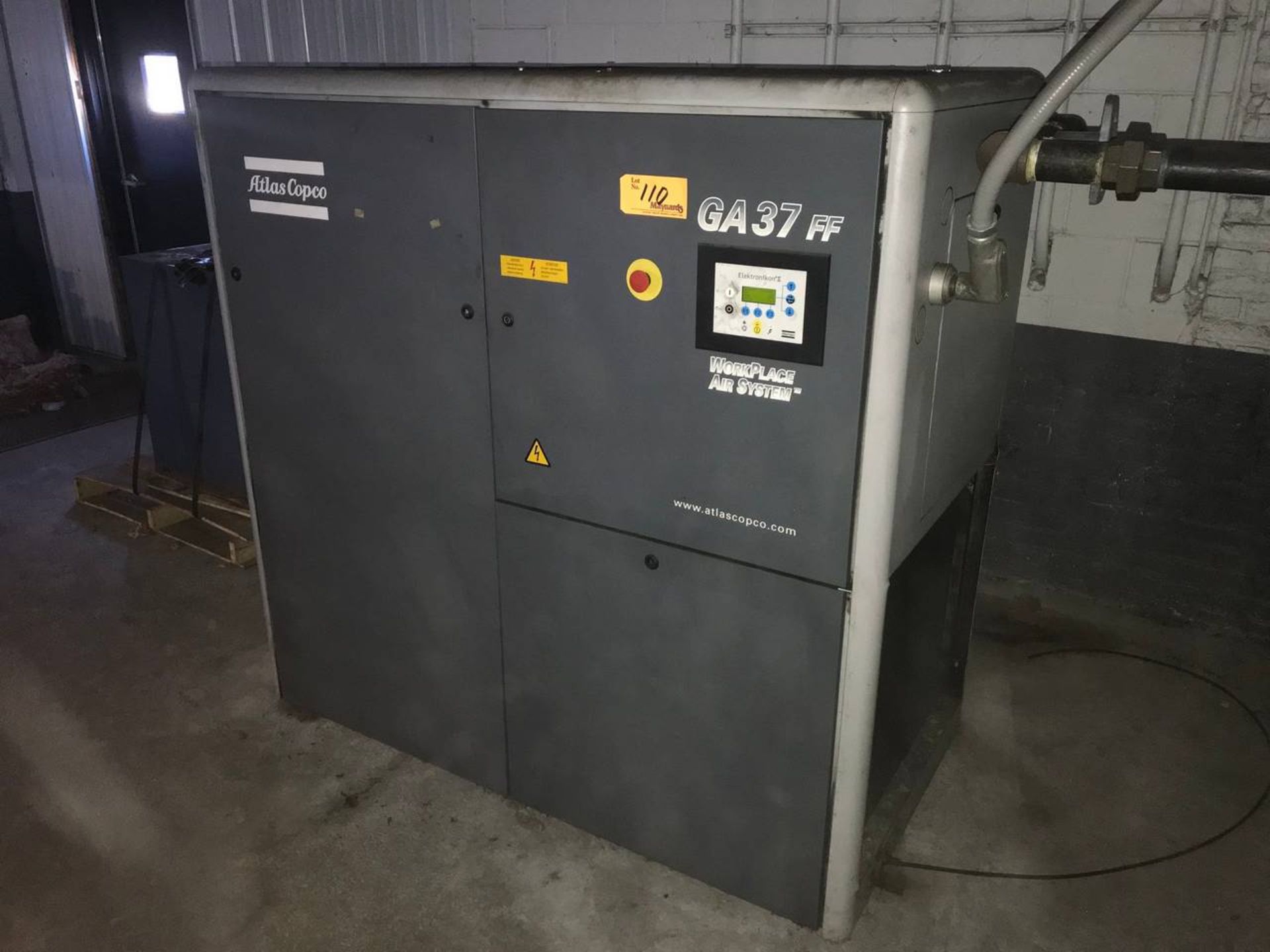 2005 Atlas Copco GA37FF 50 HP Air Compressor - Image 2 of 10