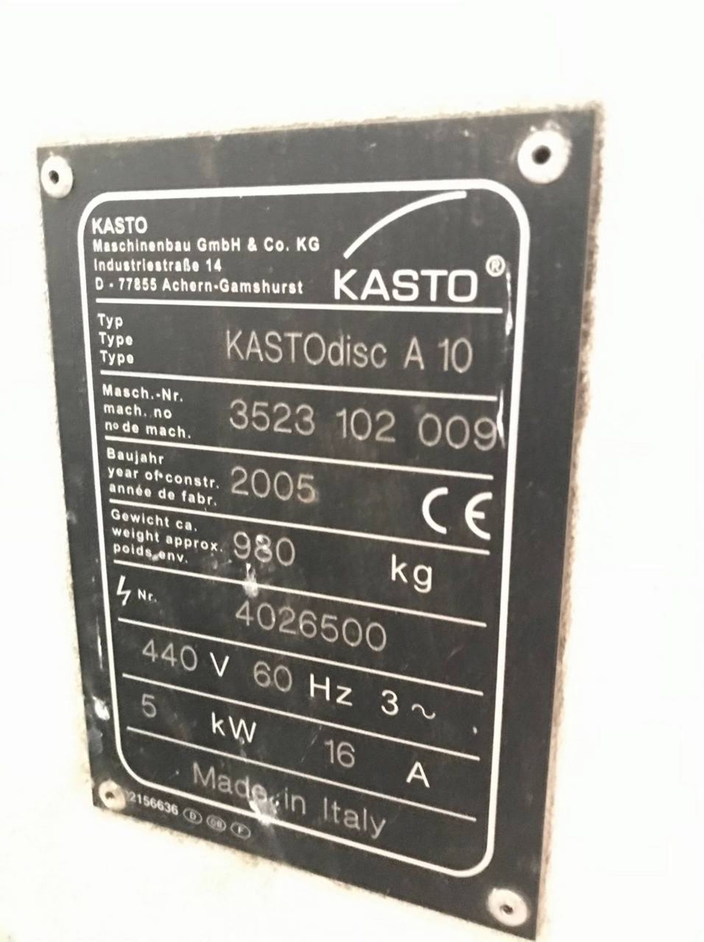 Lot of (3) Kasto Saws - Image 24 of 24