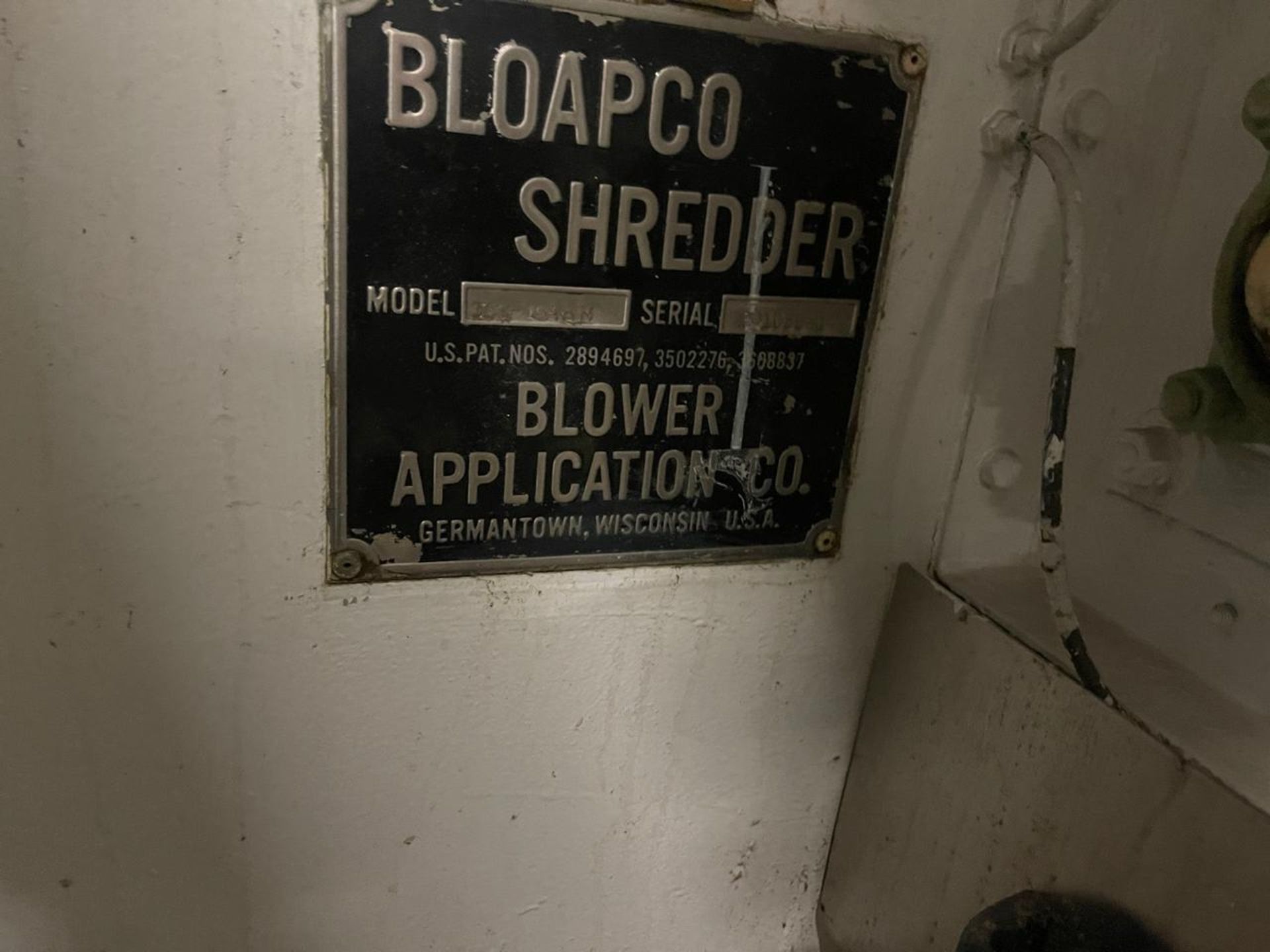 BLOAPCO 3CX-1548H 48 " FLOOR MOUNTED SHREDDER - Image 4 of 6