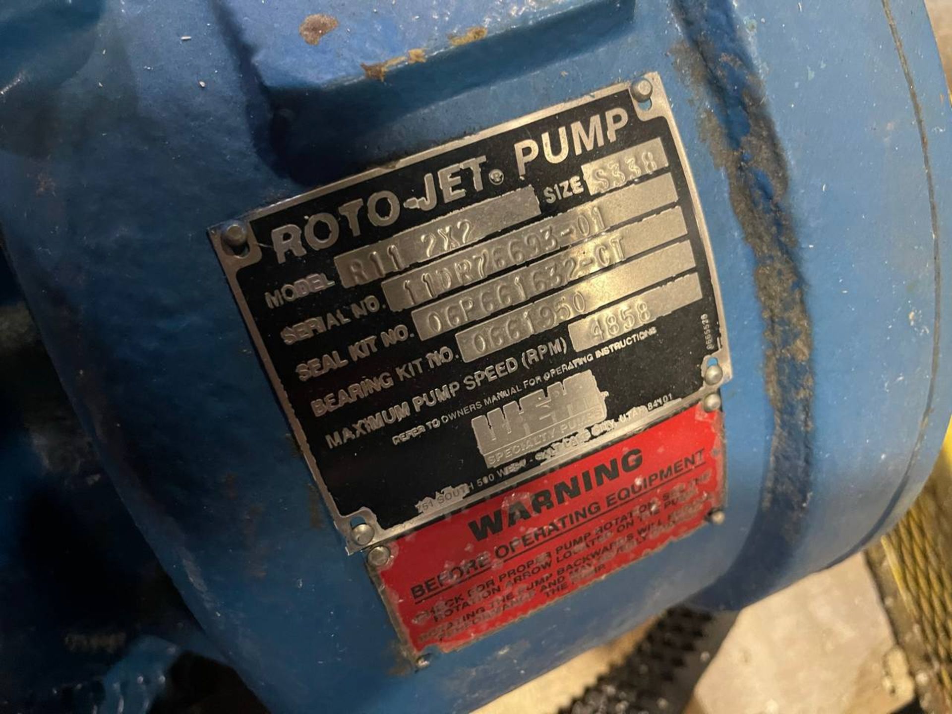 ROTOJET PUMP WITH MOTOR - Image 2 of 2